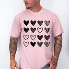 B&W Hearts Valentines Theme T-shirt, Hoodie, Sweatshirt