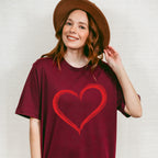 Red Heart Valentines Theme T-shirt, Hoodie, Sweatshirt