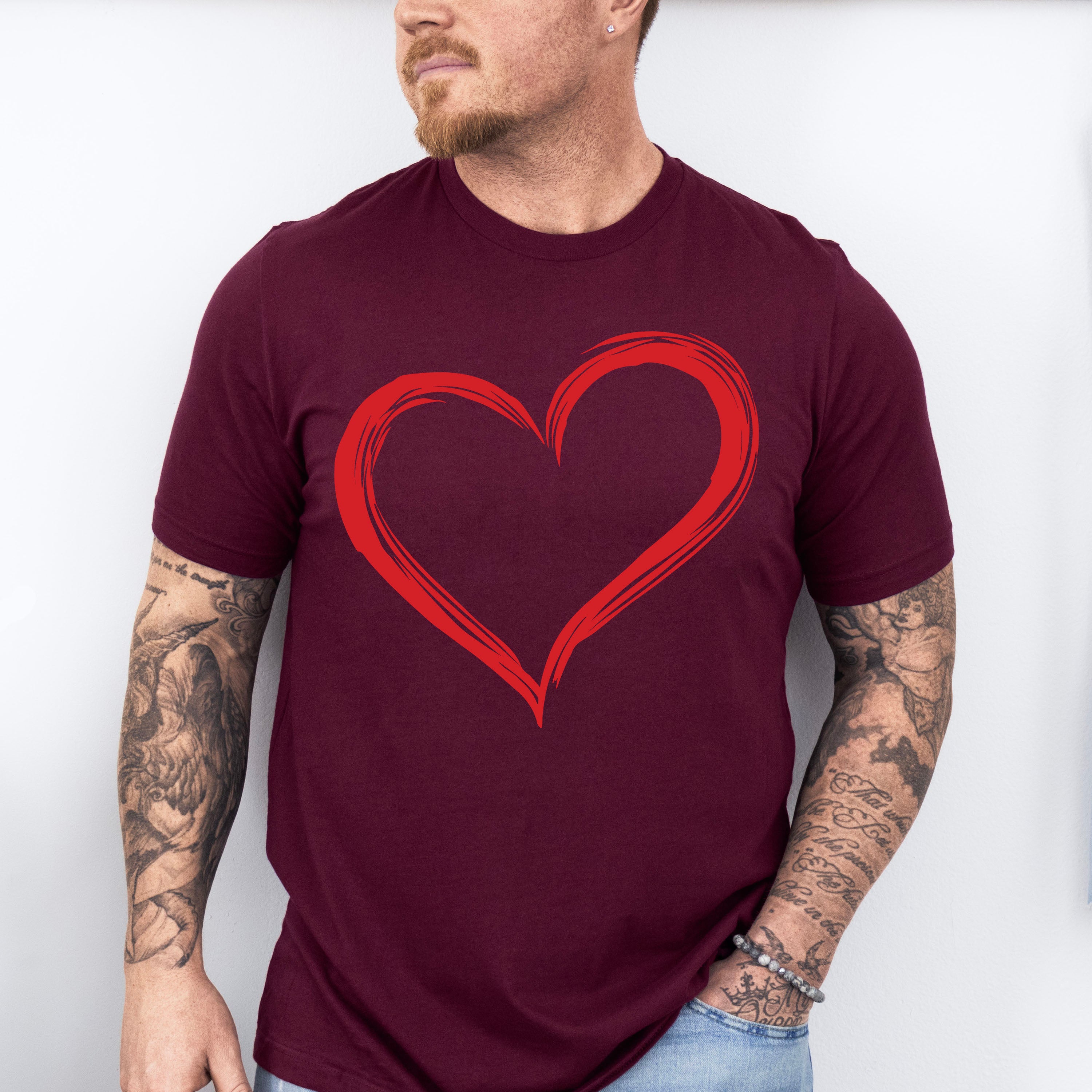 Red Heart Valentines Theme T-shirt, Hoodie, Sweatshirt