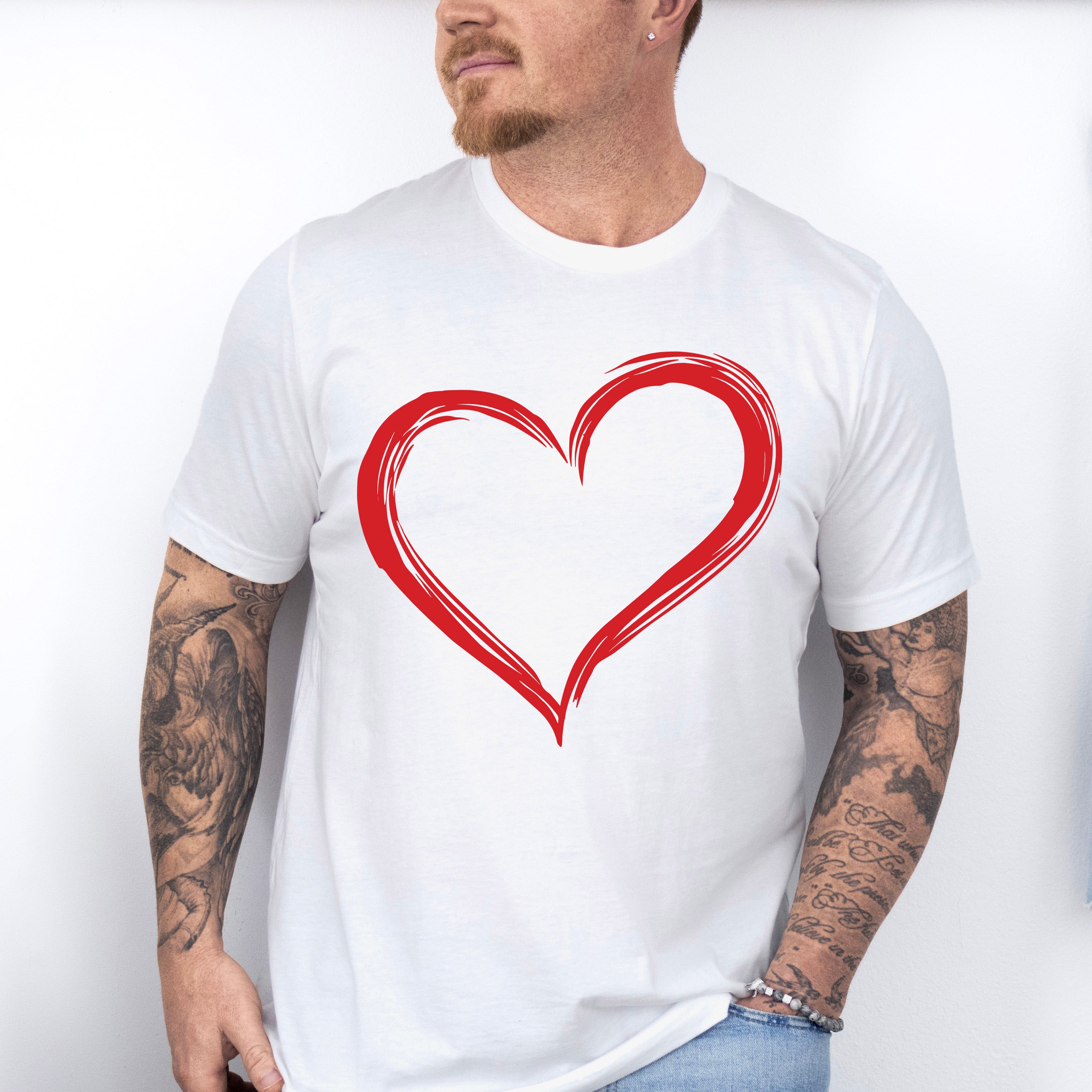 Red Heart Valentines Theme T-shirt, Hoodie, Sweatshirt