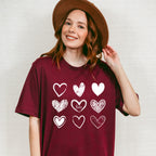 White Hearts Valentines Theme T-shirt, Hoodie, Sweatshirt