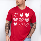 White Hearts Valentines Theme T-shirt, Hoodie, Sweatshirt