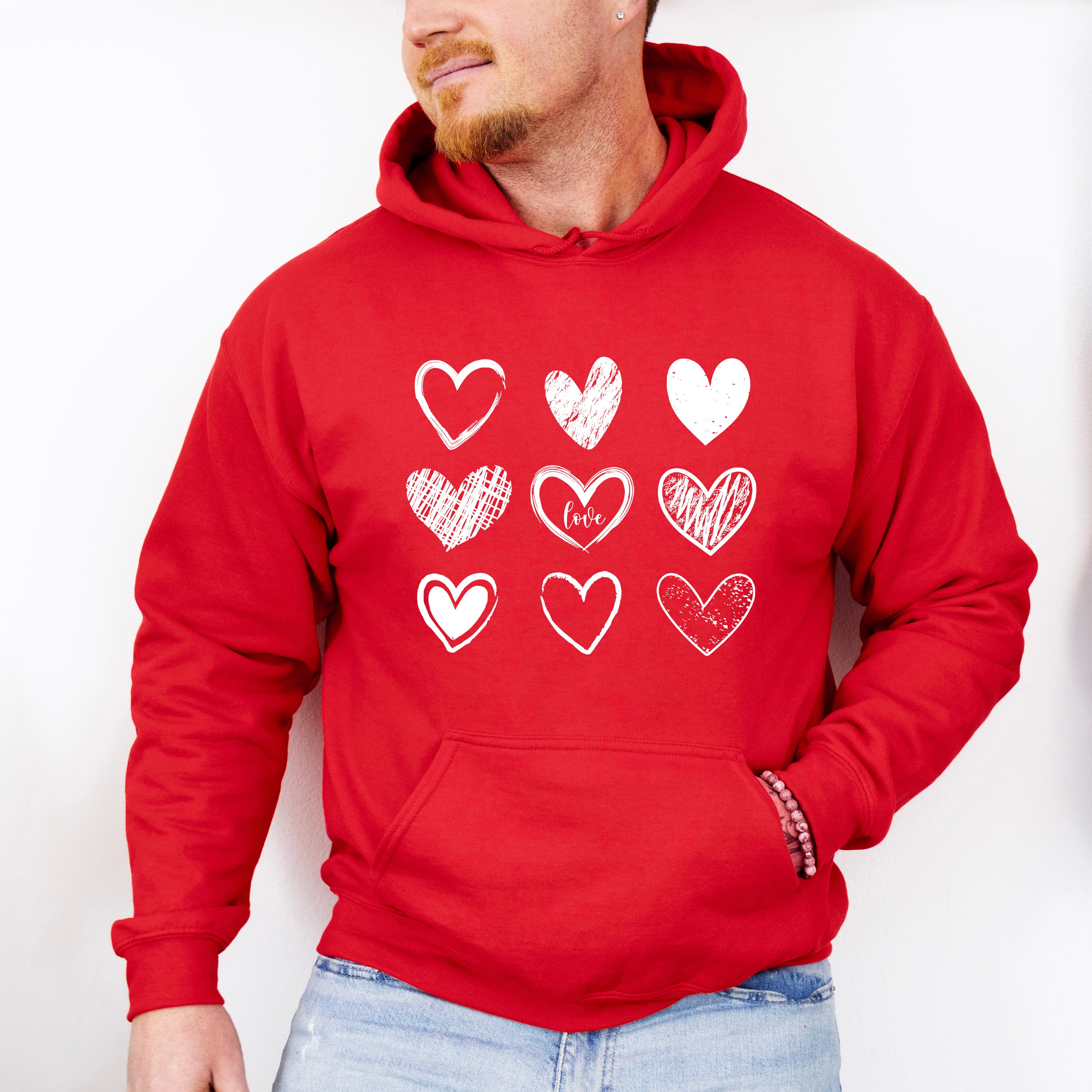 White Hearts Valentines Theme T-shirt, Hoodie, Sweatshirt