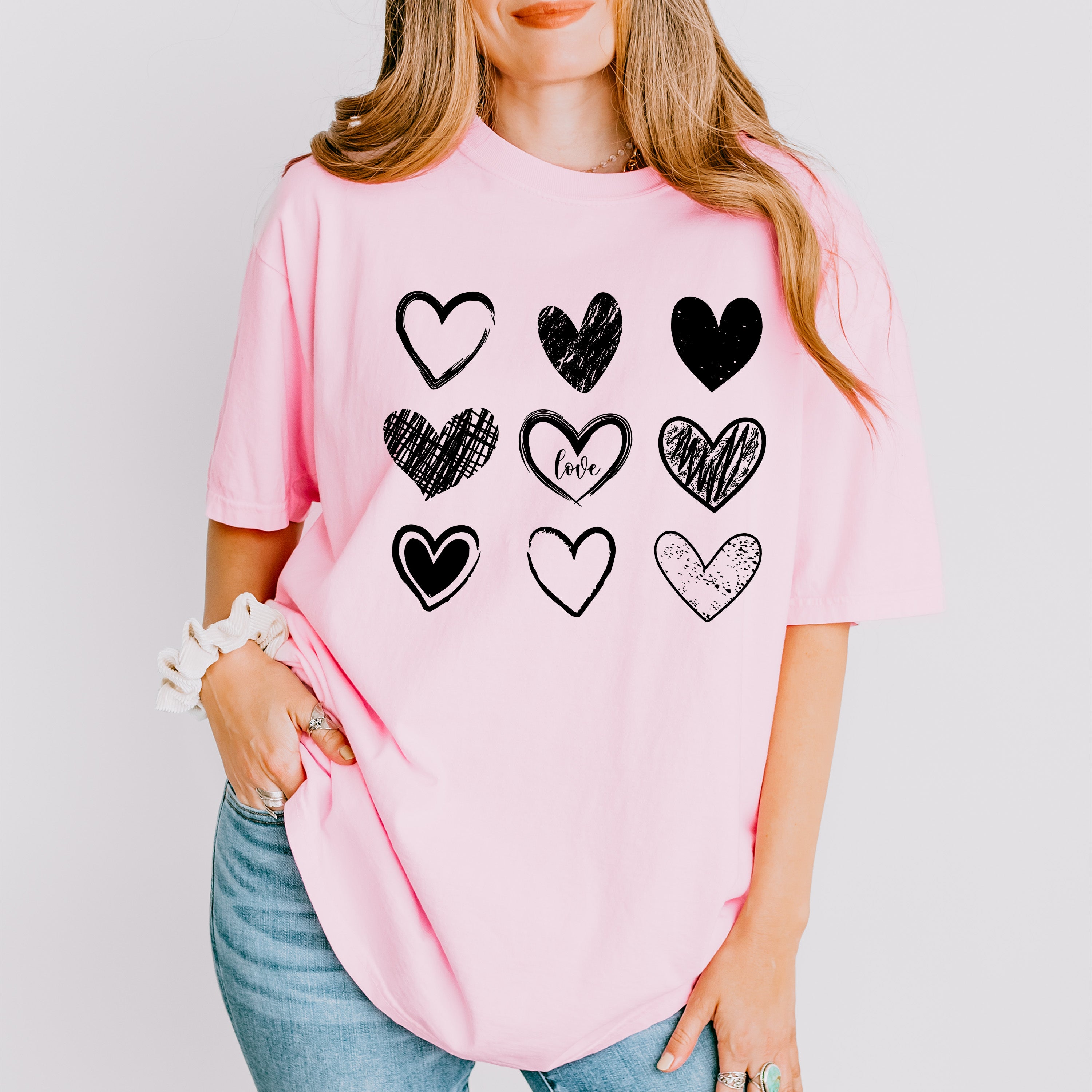 White Hearts Valentines Theme T-shirt, Hoodie, Sweatshirt