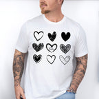 White Hearts Valentines Theme T-shirt, Hoodie, Sweatshirt