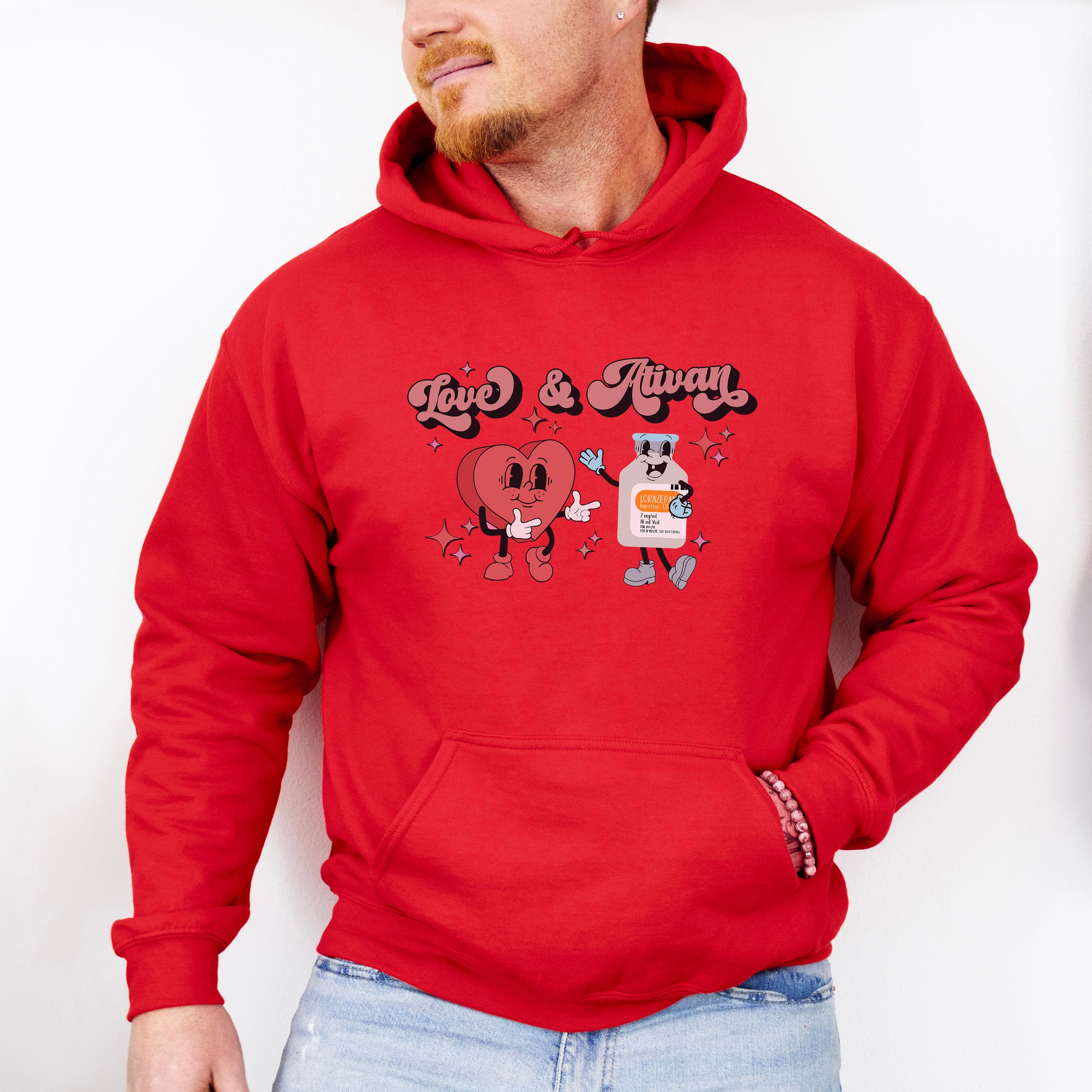 Love &amp; Ativan Valentines Theme T-shirt, Hoodie, Sweatshirt