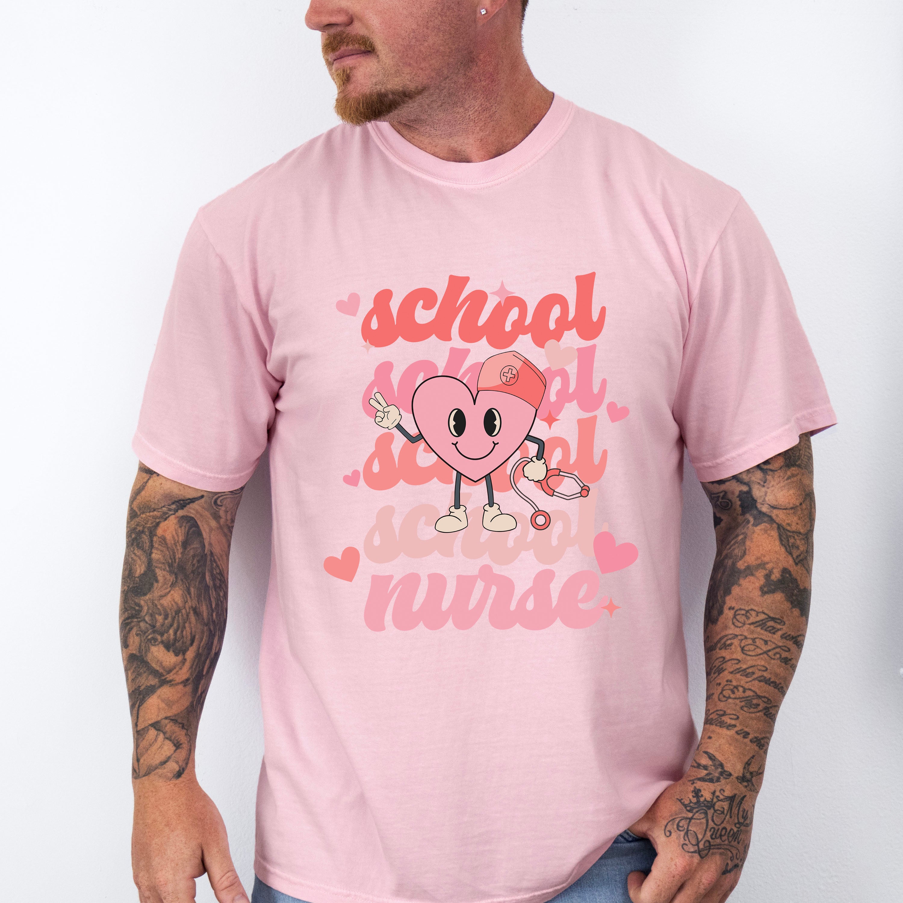 School Nurse Valentines Theme T-shirt, Hoodie, Sweatshirt