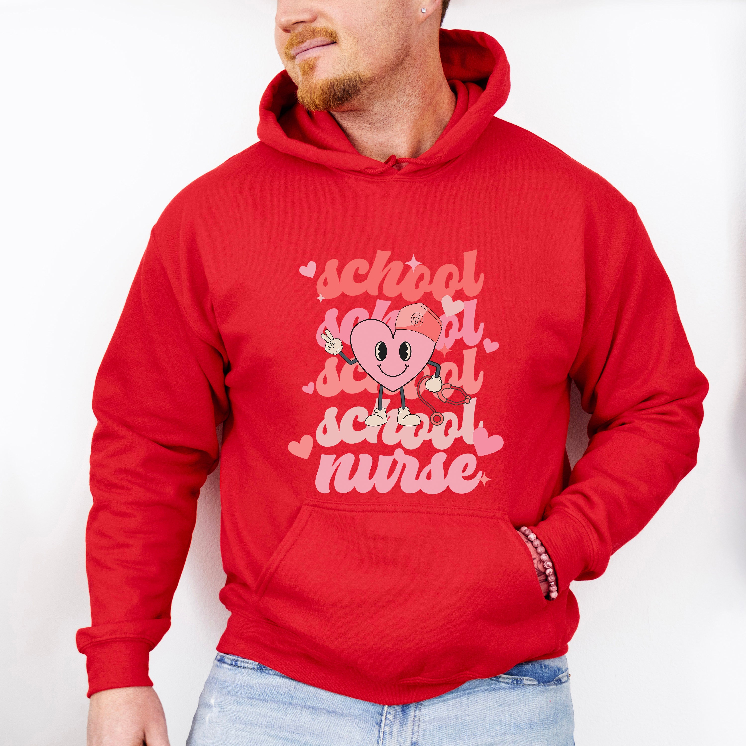 School Nurse Valentines Theme T-shirt, Hoodie, Sweatshirt