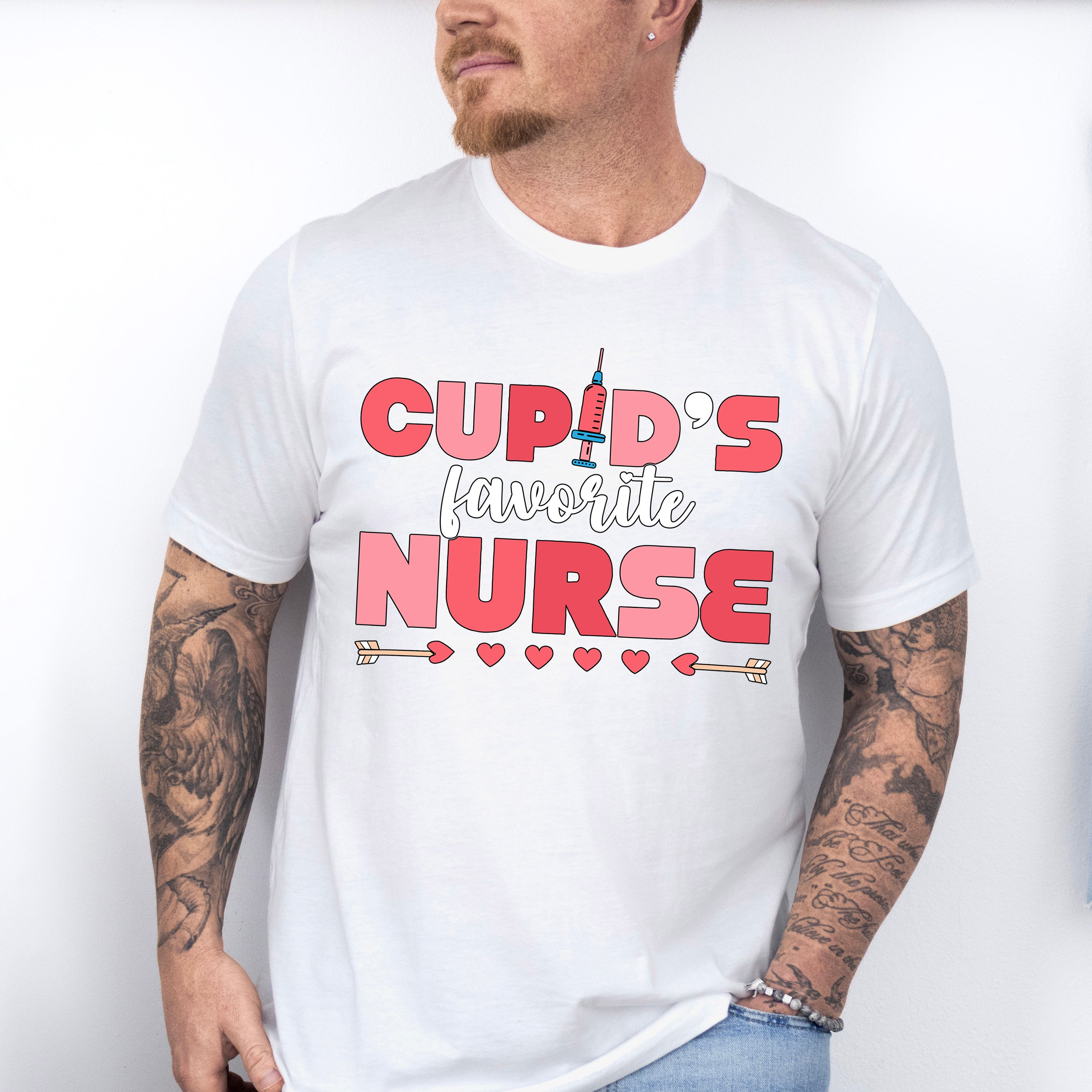 Cupid's Favorite Nurse Valentines Theme T-shirt, Hoodie, Sweatshirt