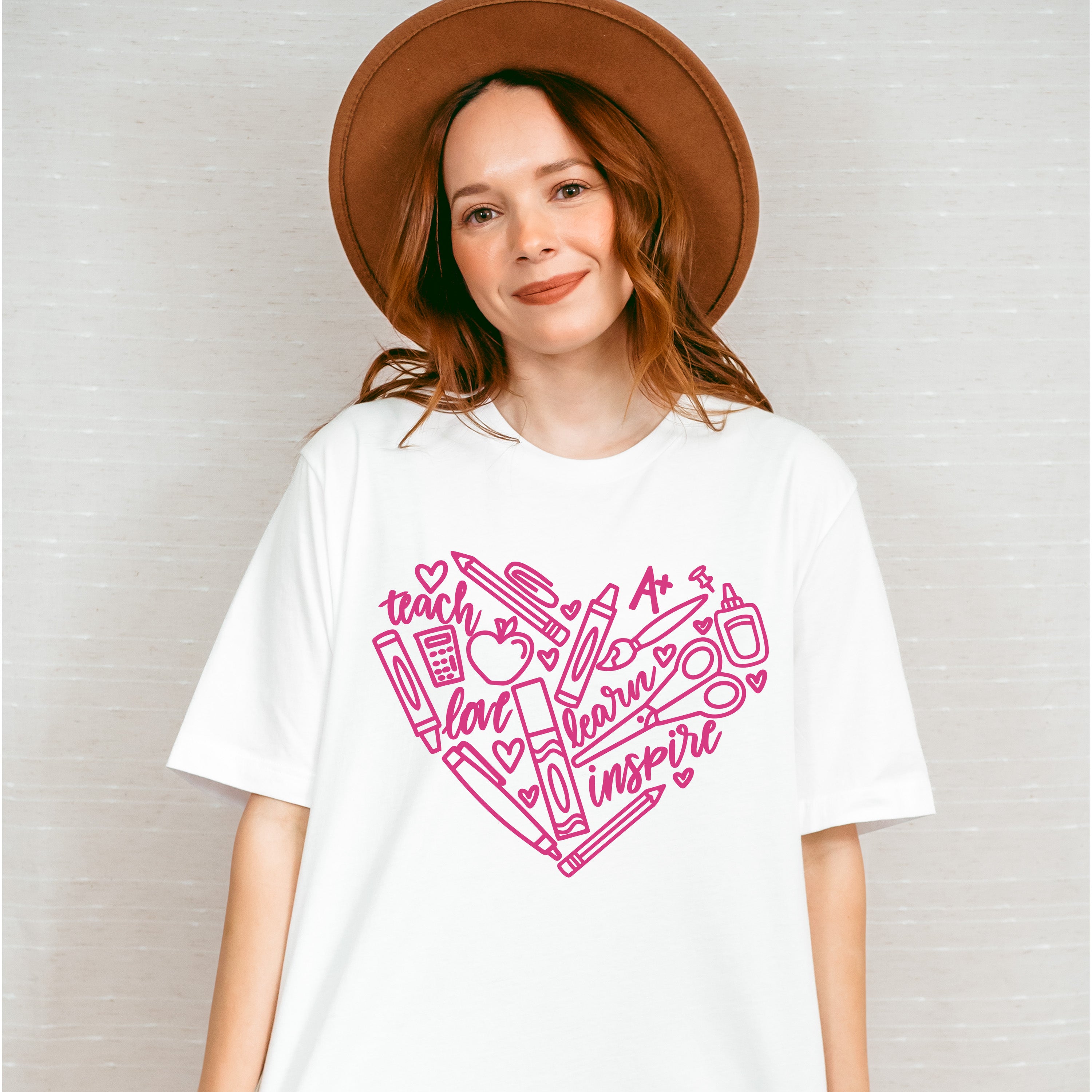 Teach,Inspire Valentines Theme T-shirt, Hoodie, Sweatshirt