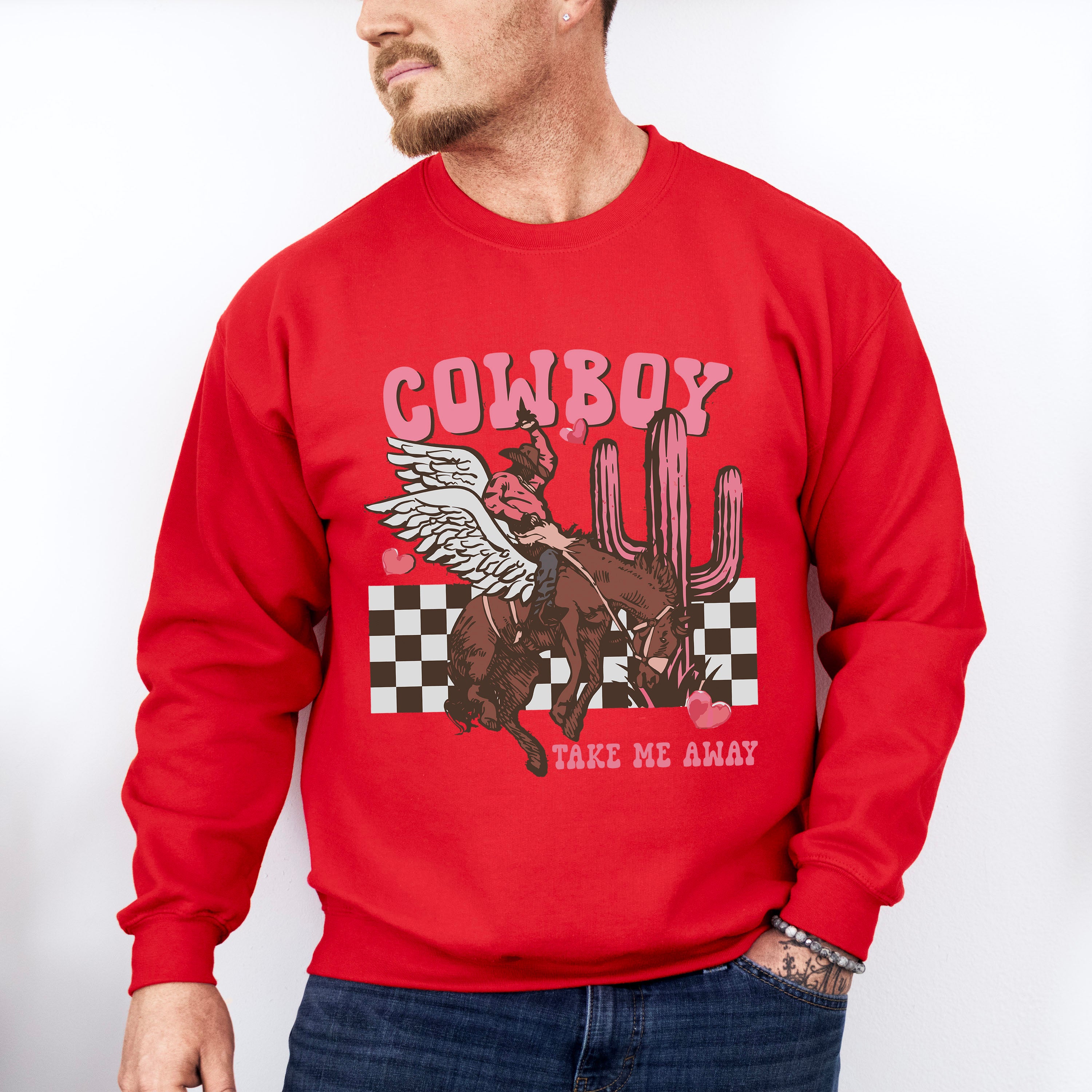 Cowboy Take Me Away Valentines Theme T-shirt, Hoodie, Sweatshirt