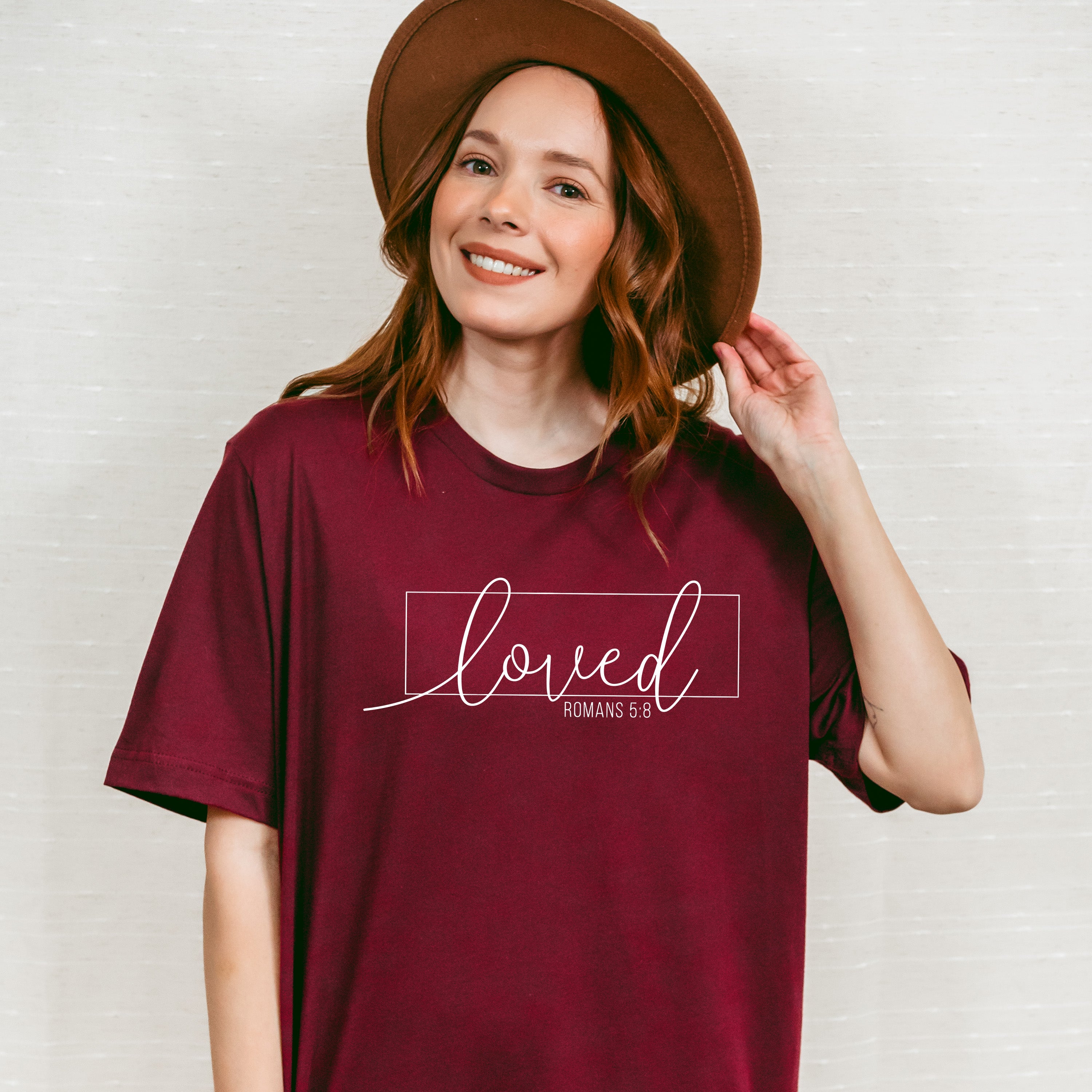 Loved Romans 5:8 Valentines Theme T-shirt, Hoodie, Sweatshirt