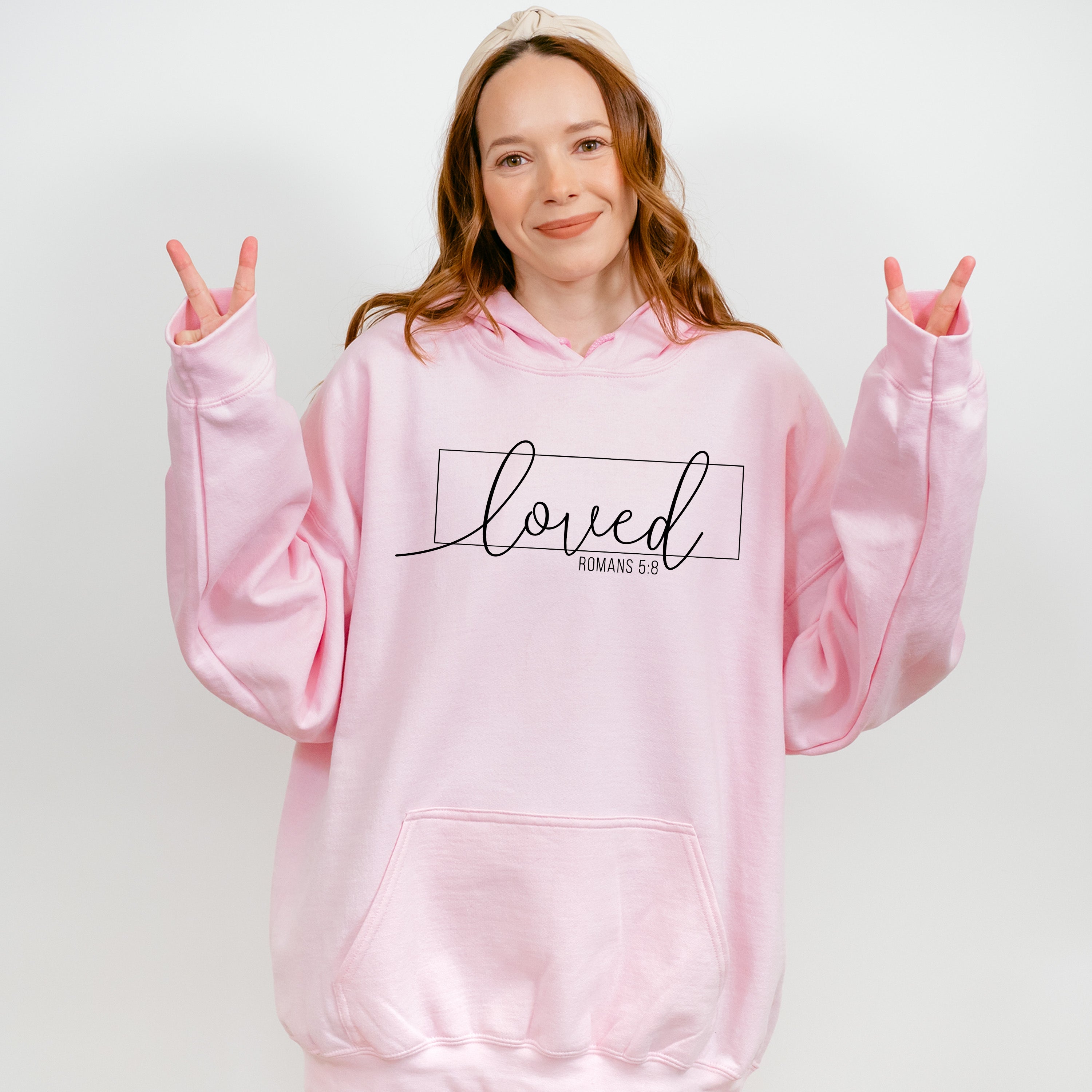 Loved Romans 5:8 Valentines Theme T-shirt, Hoodie, Sweatshirt