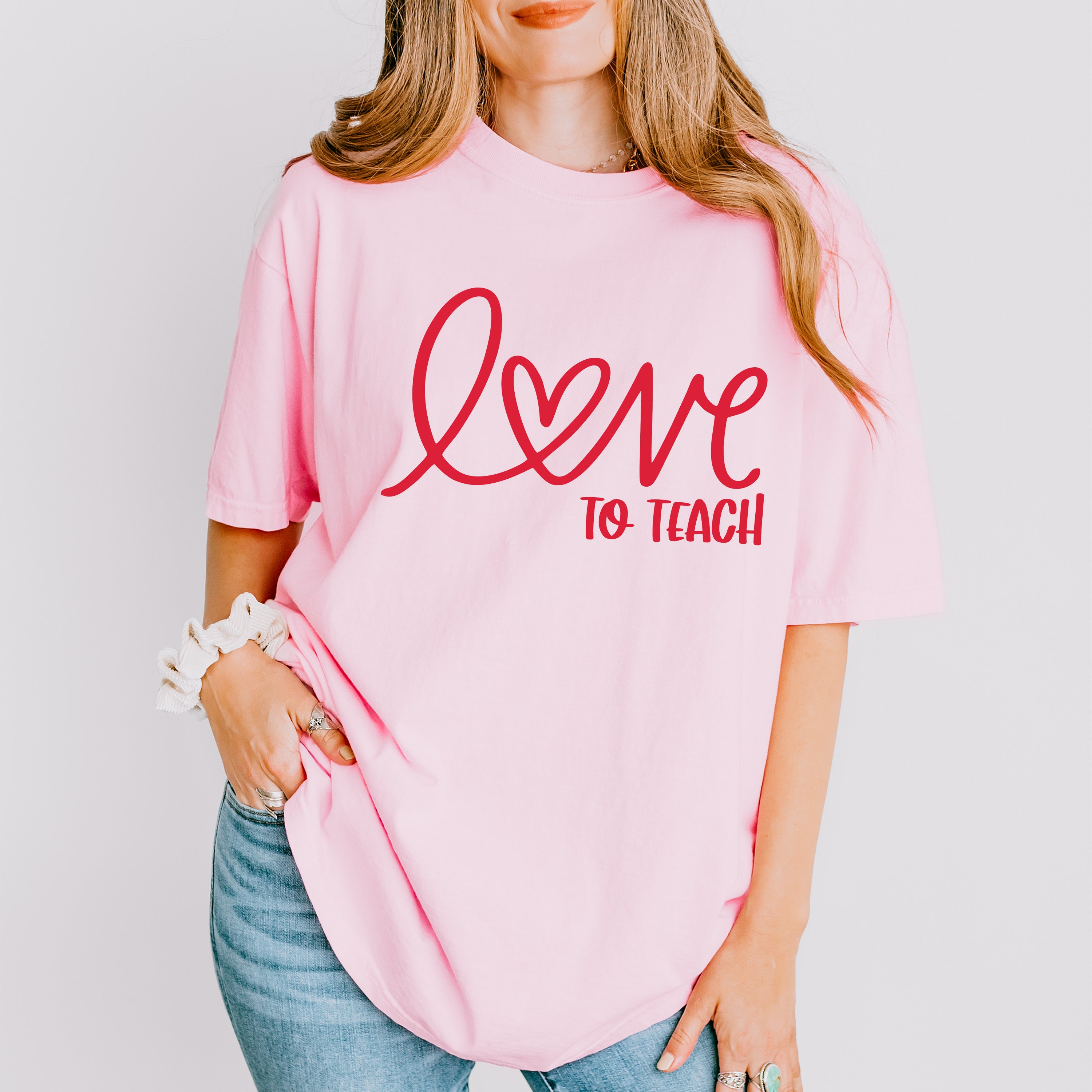Love To Teach Valentines Theme T-shirt, Hoodie, Sweatshirt