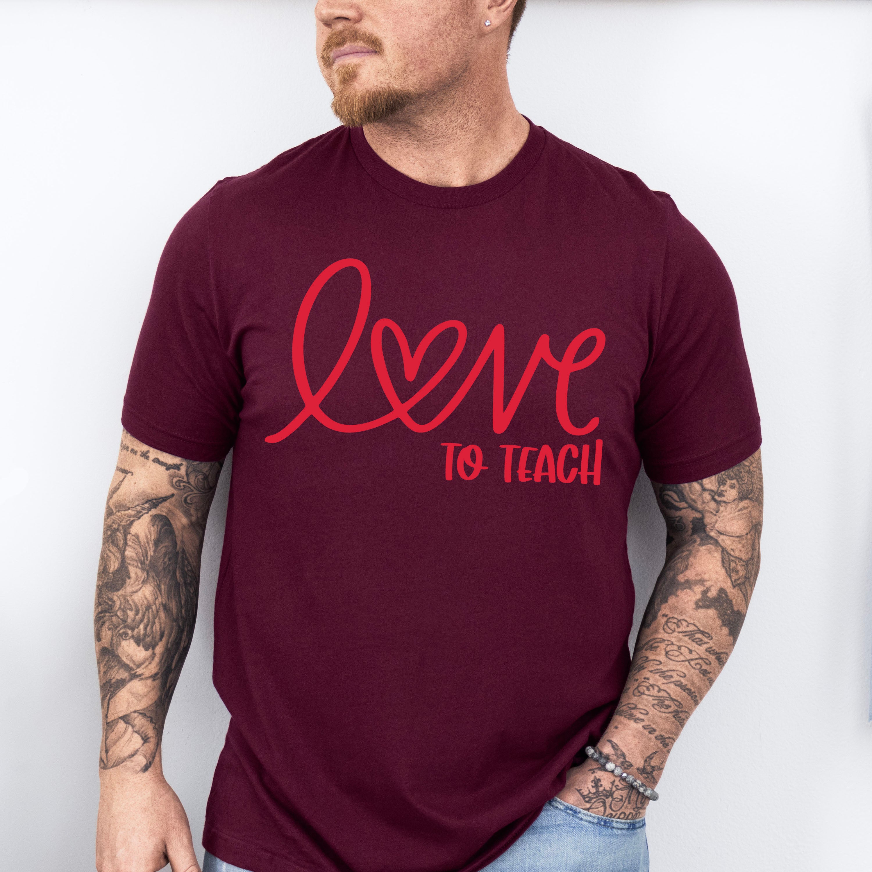 Love To Teach Valentines Theme T-shirt, Hoodie, Sweatshirt