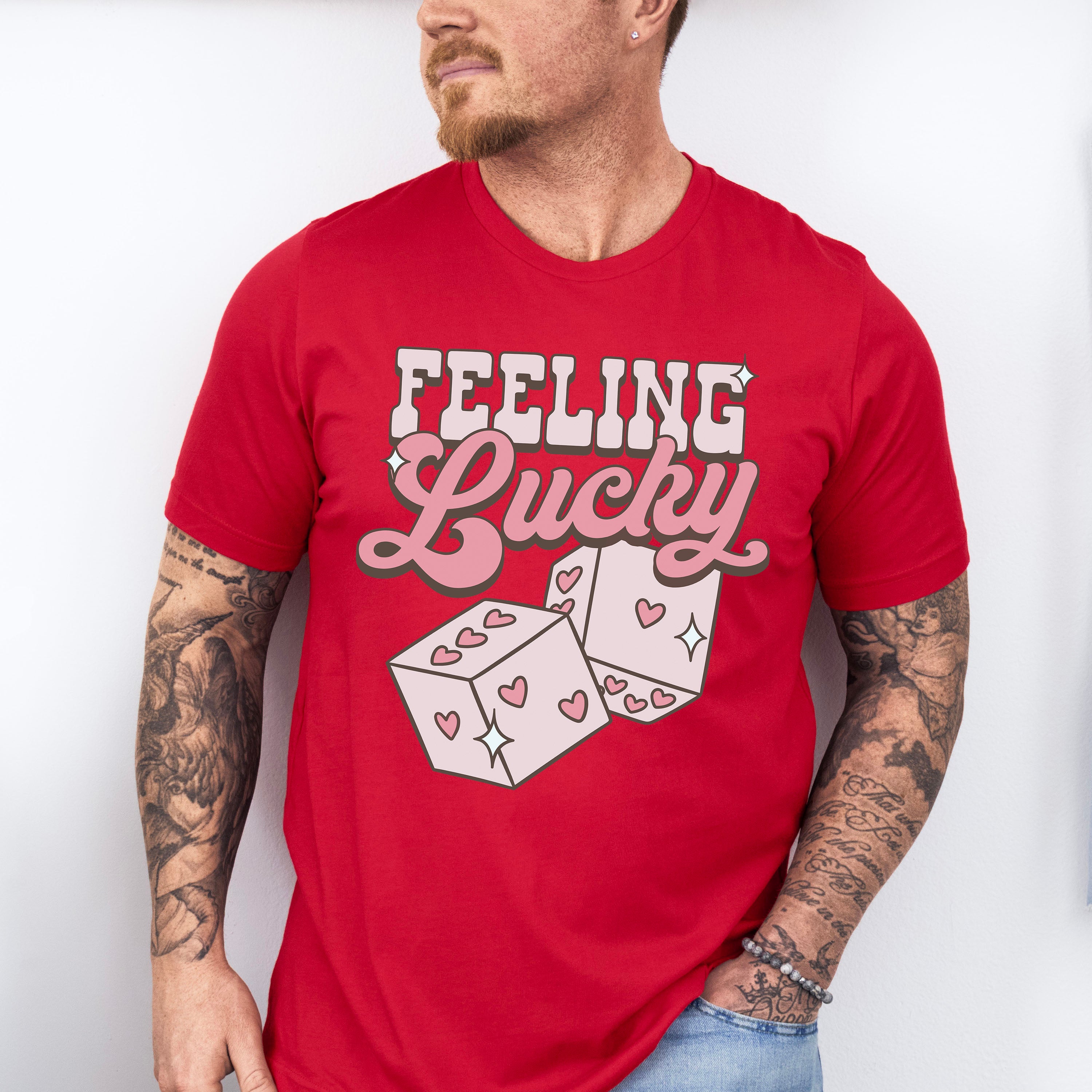 Feeling Lucky Valentines Theme T-shirt, Hoodie, Sweatshirt