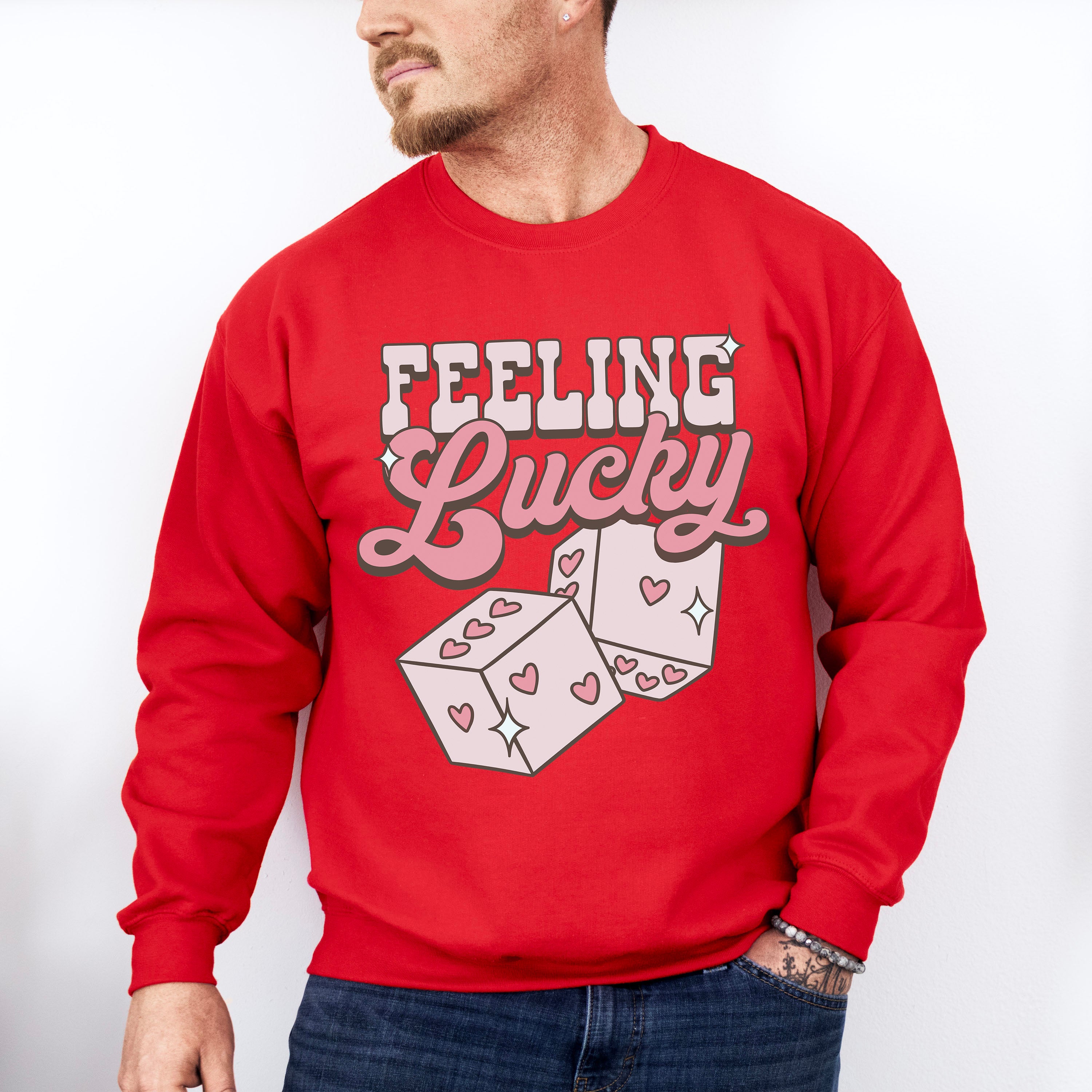 Feeling Lucky Valentines Theme T-shirt, Hoodie, Sweatshirt