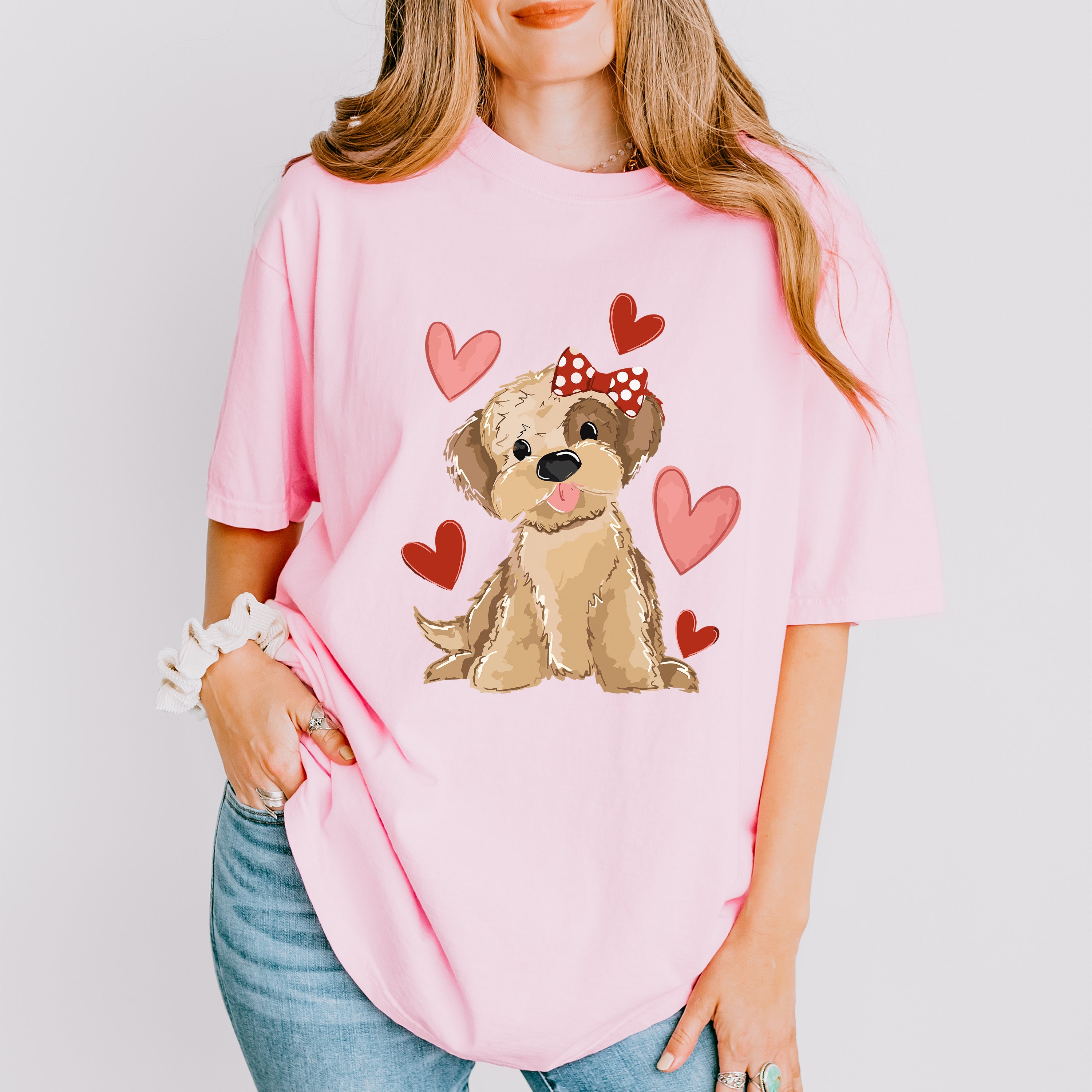 Valentine Dog Valentines Theme T-shirt, Hoodie, Sweatshirt