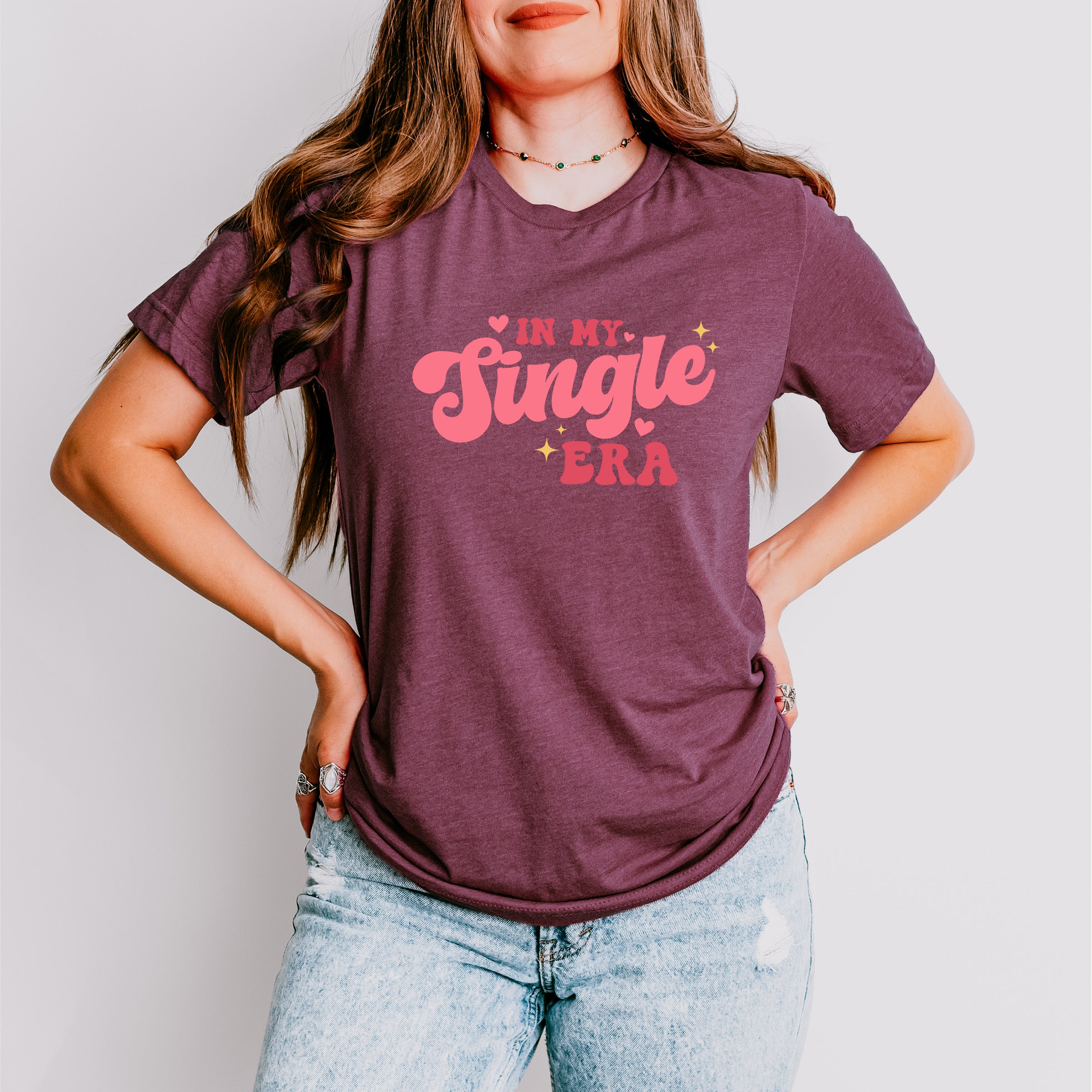 In My Single Era Valentines Theme T-shirt, Hoodie, Sweatshirt