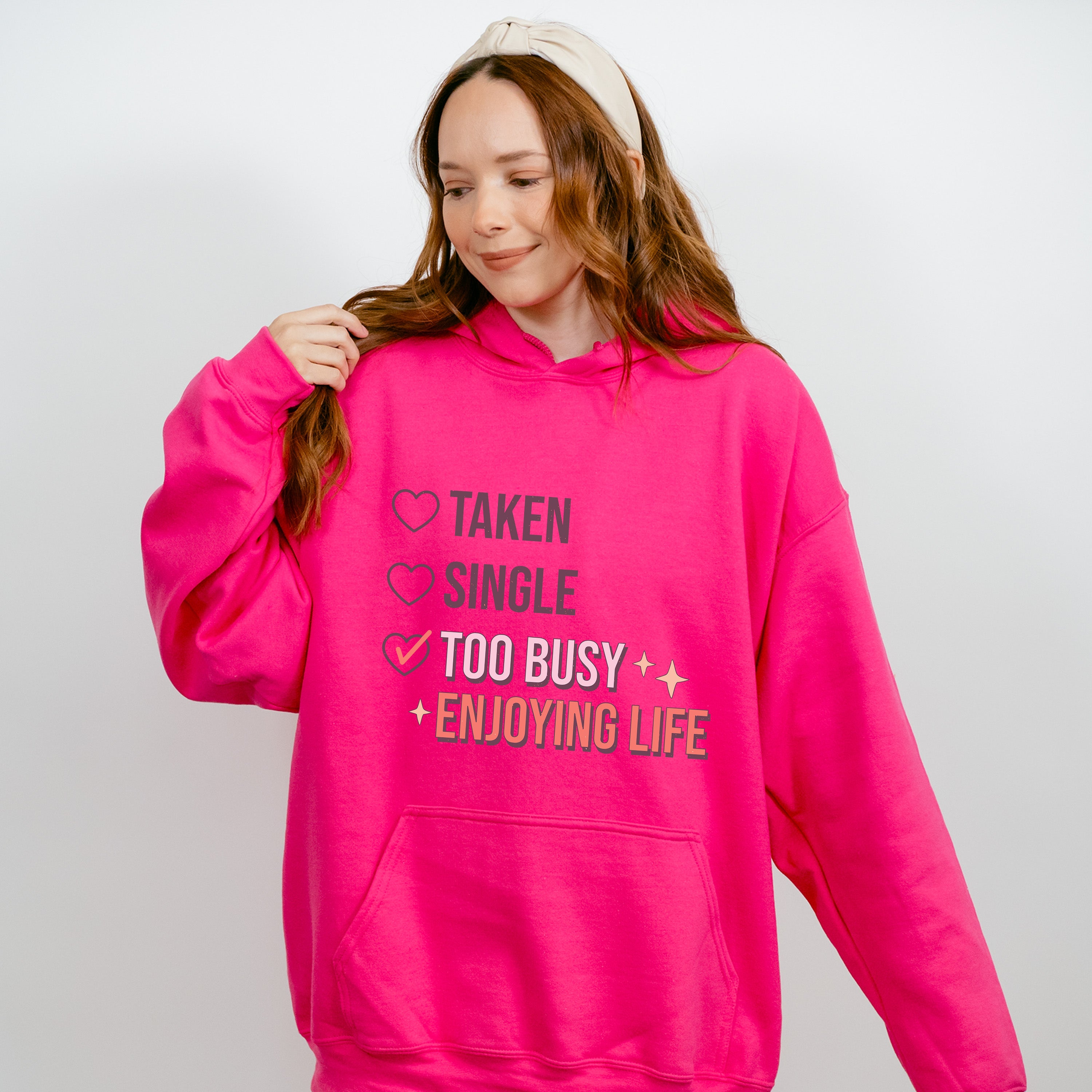Too Busy Enjoying Life Valentines Theme T-shirt, Hoodie, Sweatshirt