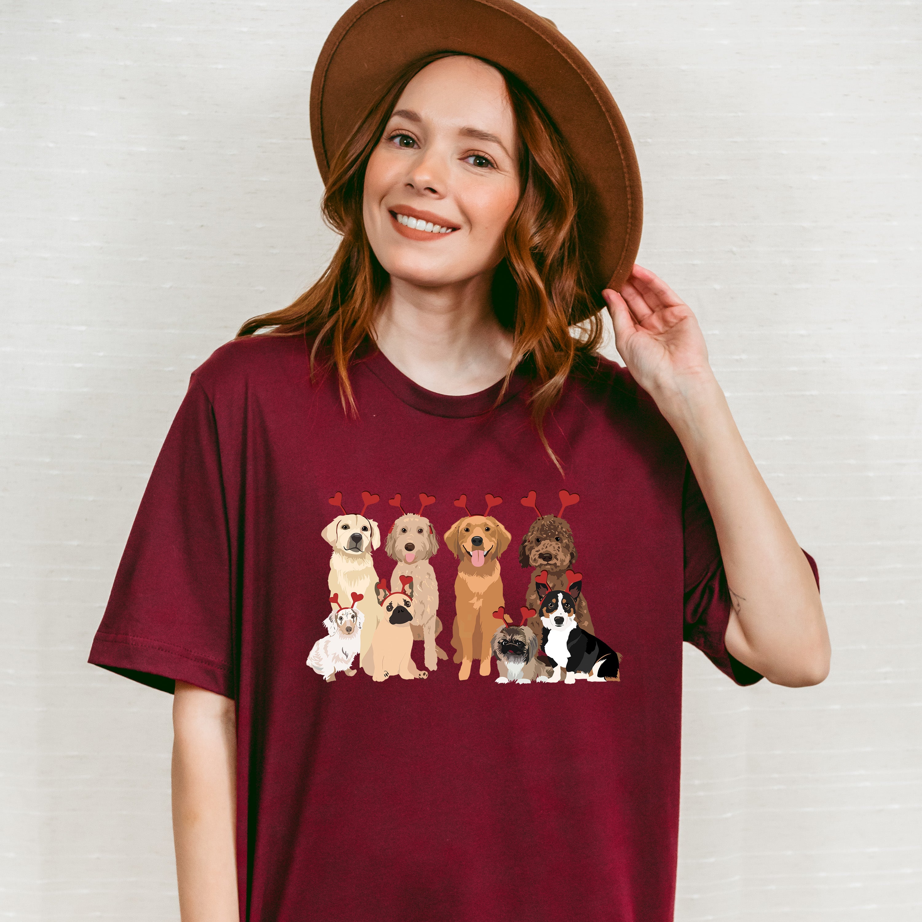Valentine Dogs Valentines Theme T-shirt, Hoodie, Sweatshirt