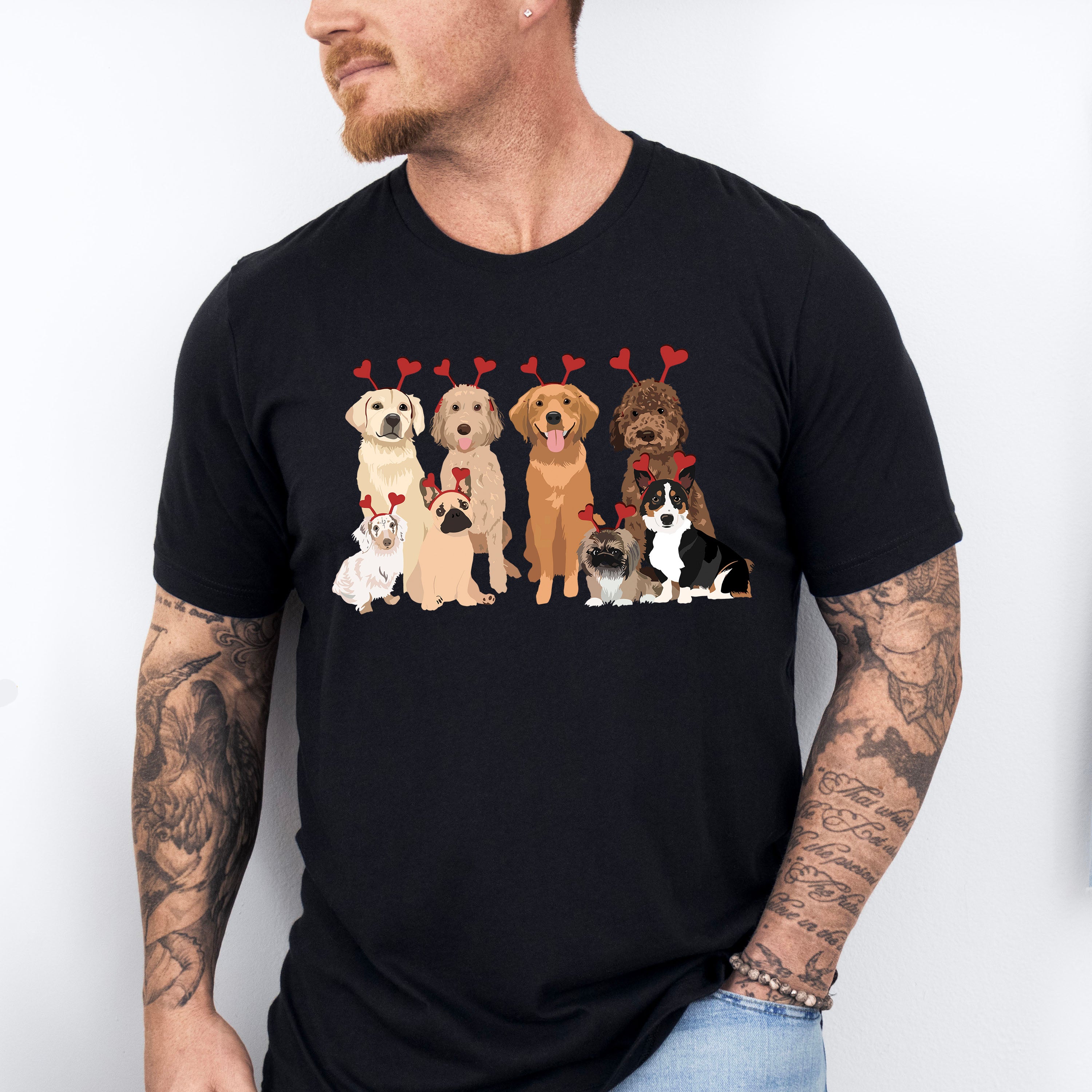 Valentine Dogs Valentines Theme T-shirt, Hoodie, Sweatshirt