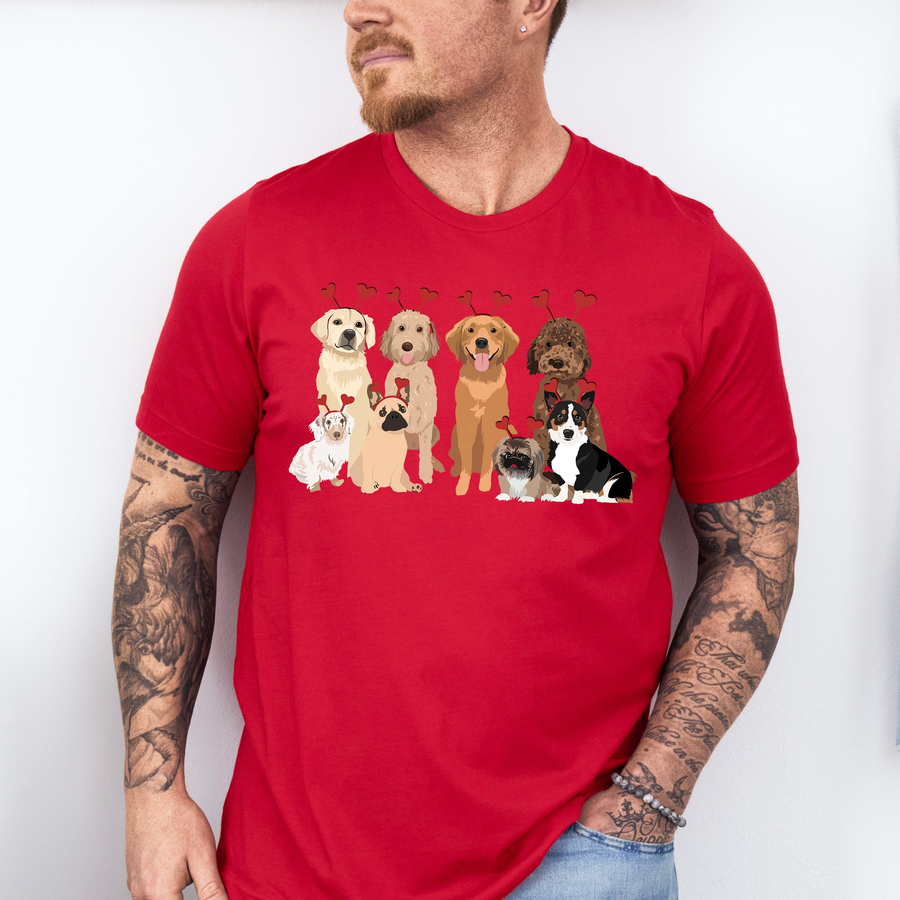 Valentine Dogs Valentines Theme T-shirt, Hoodie, Sweatshirt