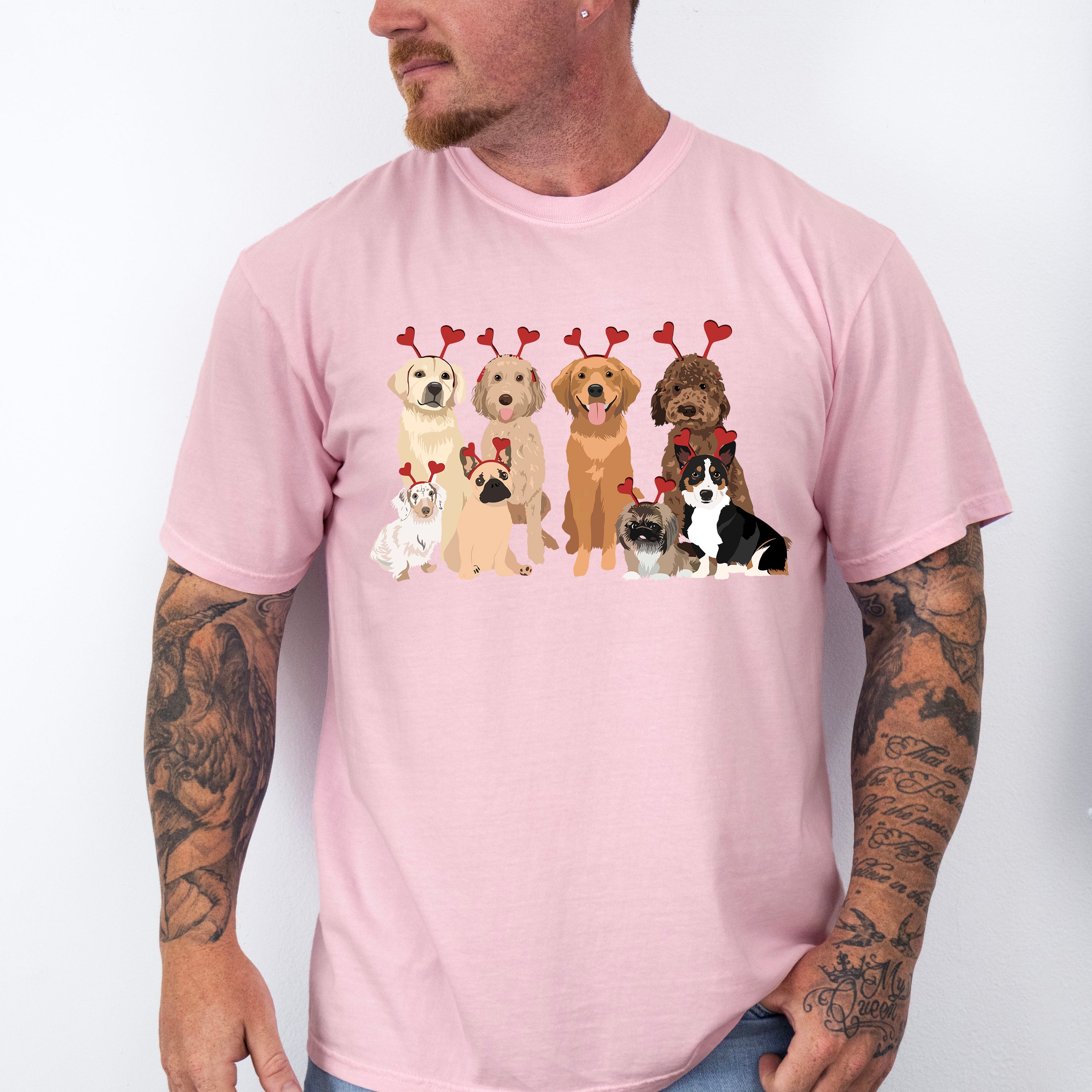 Valentine Dogs Valentines Theme T-shirt, Hoodie, Sweatshirt