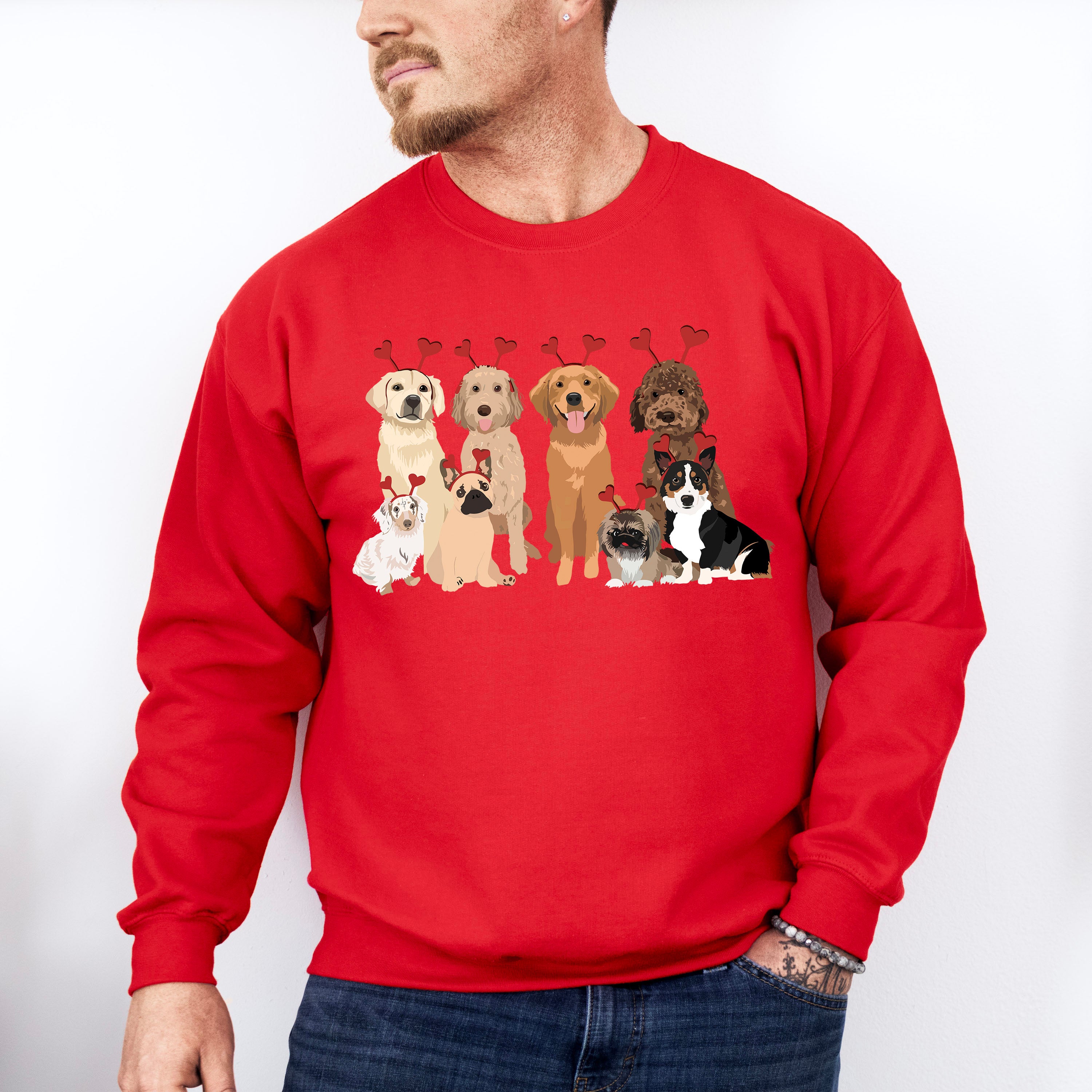 Valentine Dogs Valentines Theme T-shirt, Hoodie, Sweatshirt