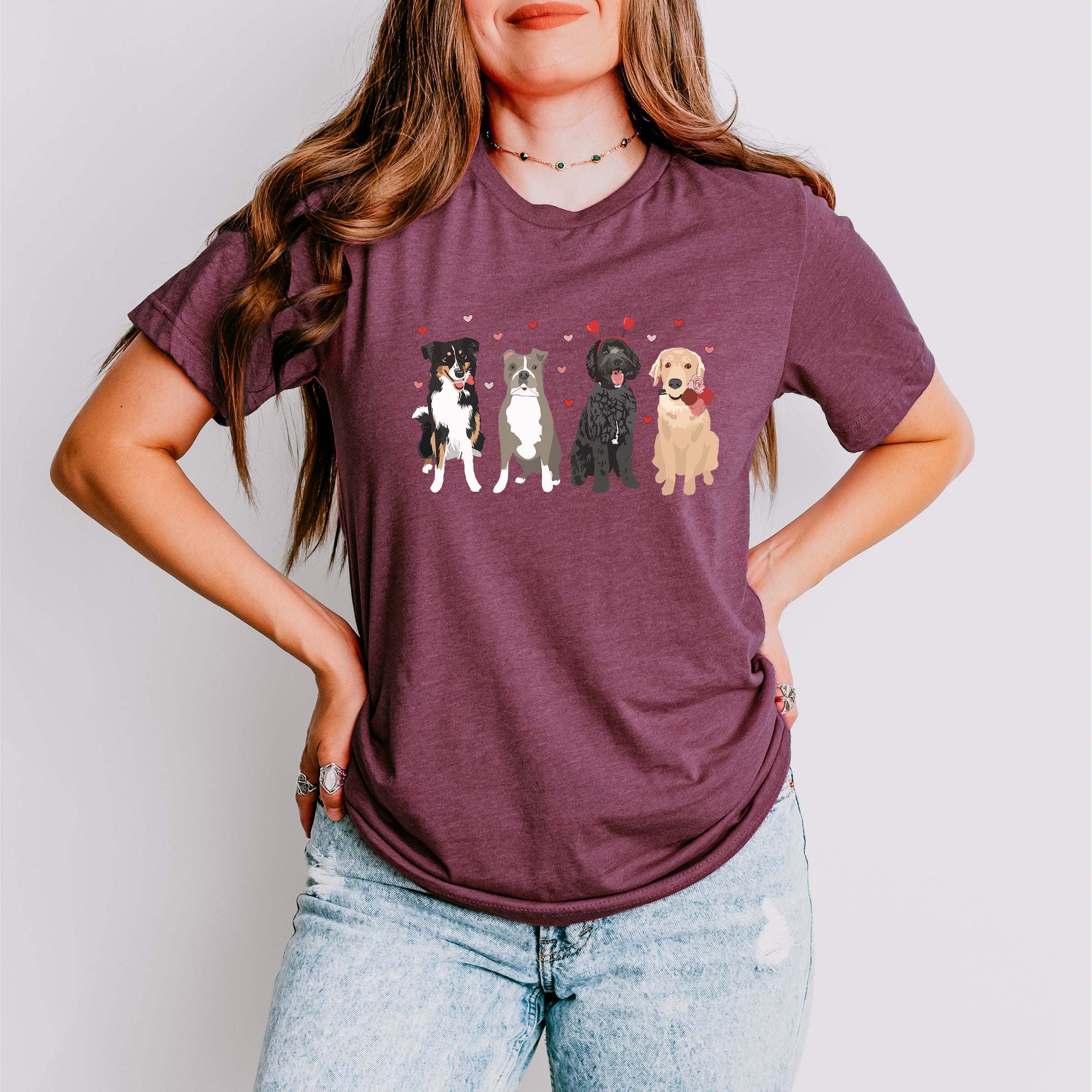 Valentines Dogs Valentines Theme T-shirt, Hoodie, Sweatshirt