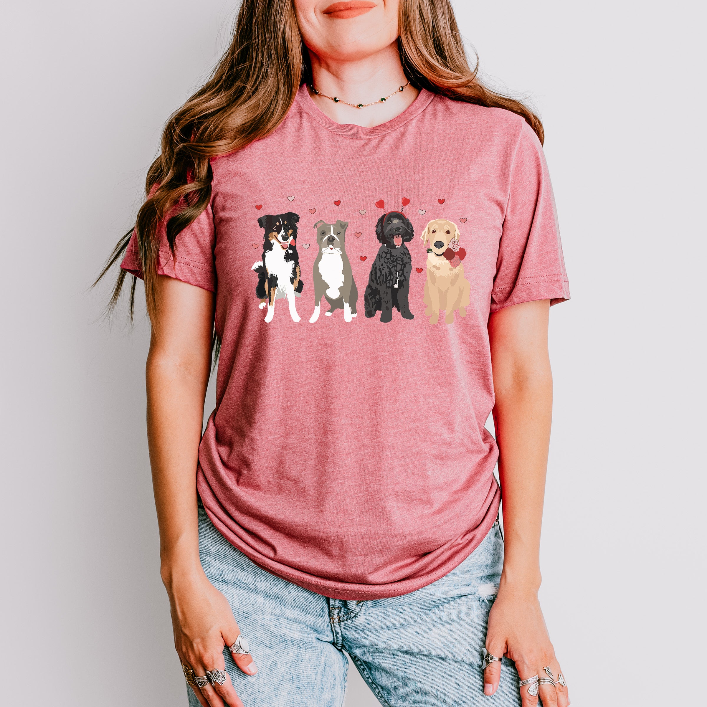 Valentines Dogs Valentines Theme T-shirt, Hoodie, Sweatshirt