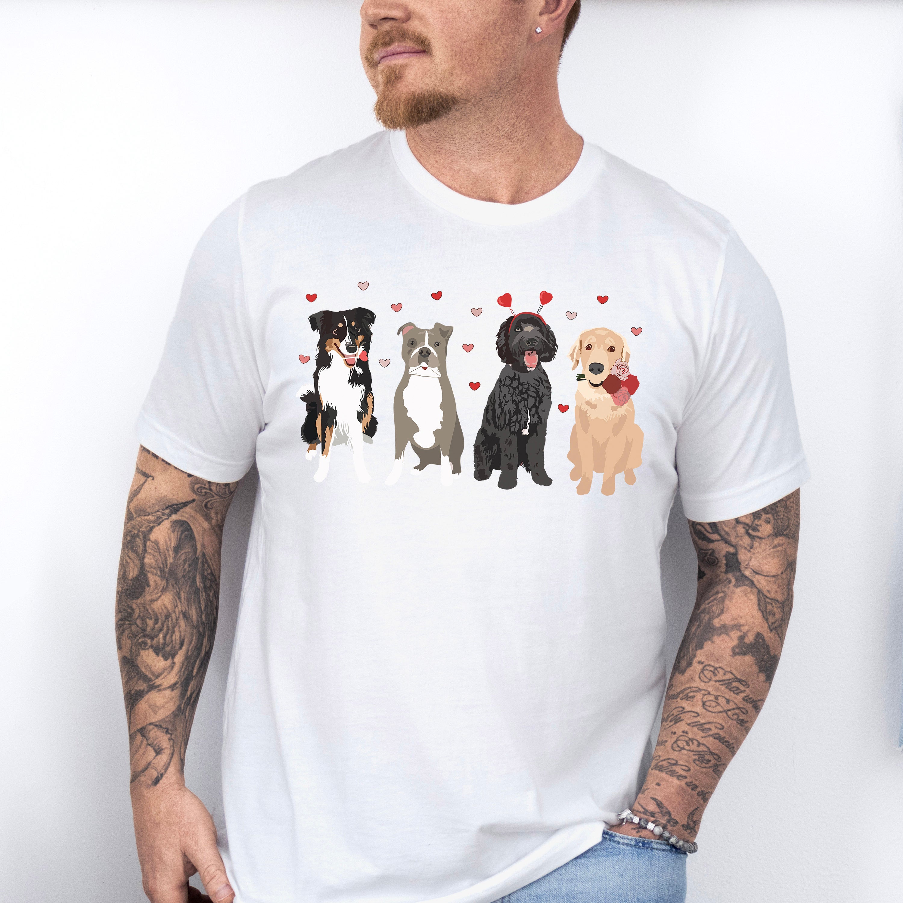 Valentines Dogs Valentines Theme T-shirt, Hoodie, Sweatshirt