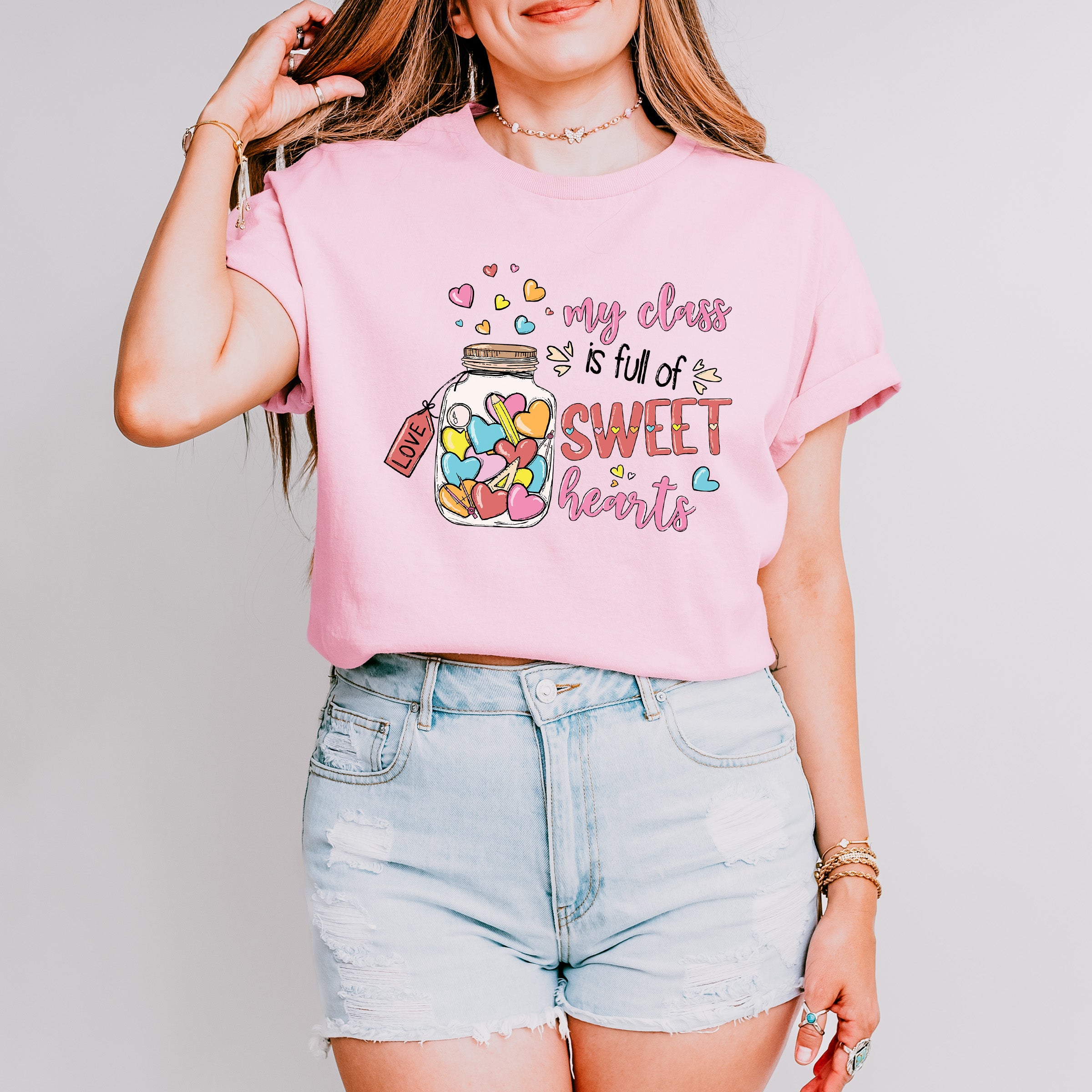My Class is Full of Sweet Hearts Valentine Theme T-shirt, Hoodie, Sweatshirt