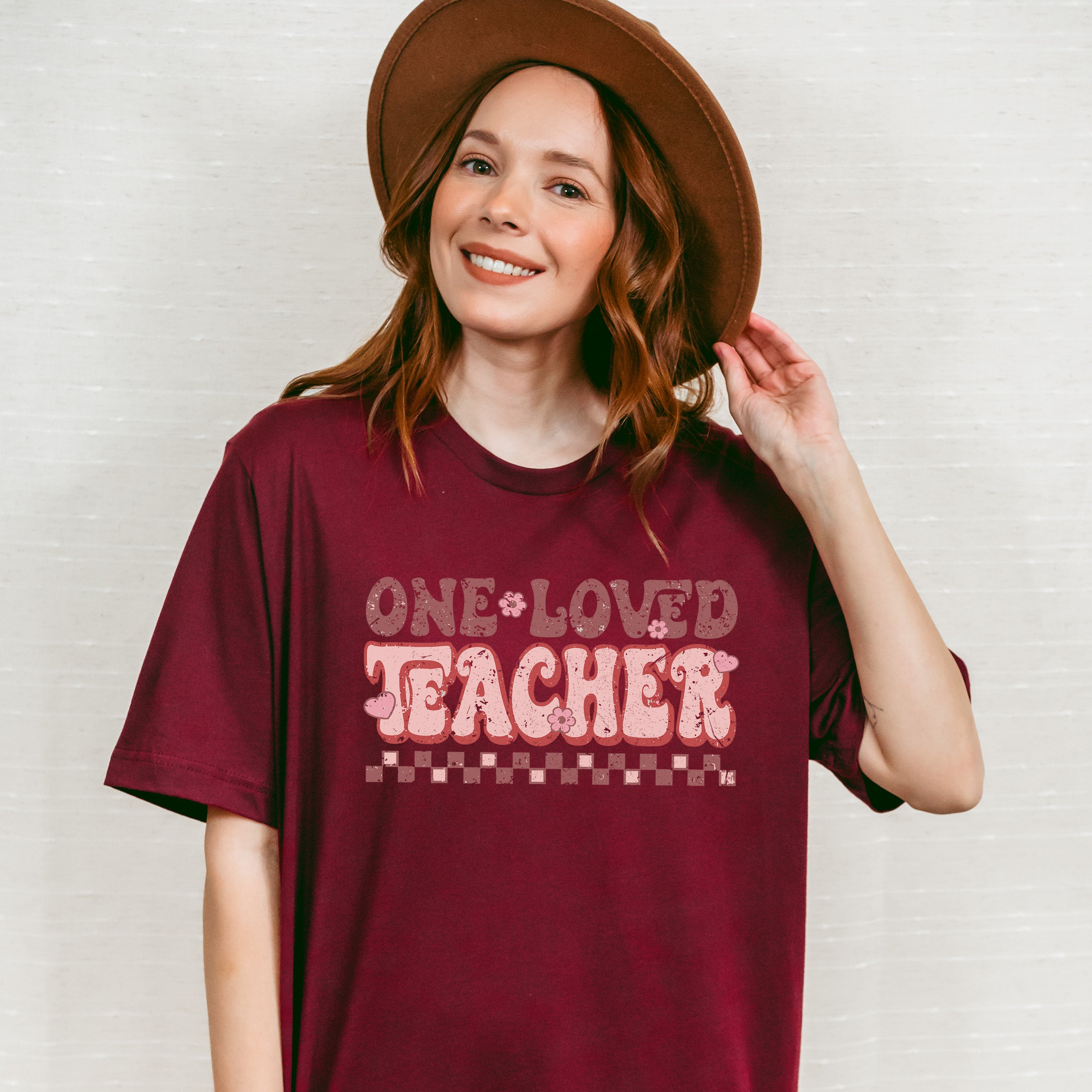 One Loved Teacher Valentines Theme T-shirt, Hoodie, Sweatshirt