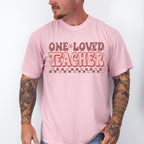 One Loved Teacher Valentines Theme T-shirt, Hoodie, Sweatshirt
