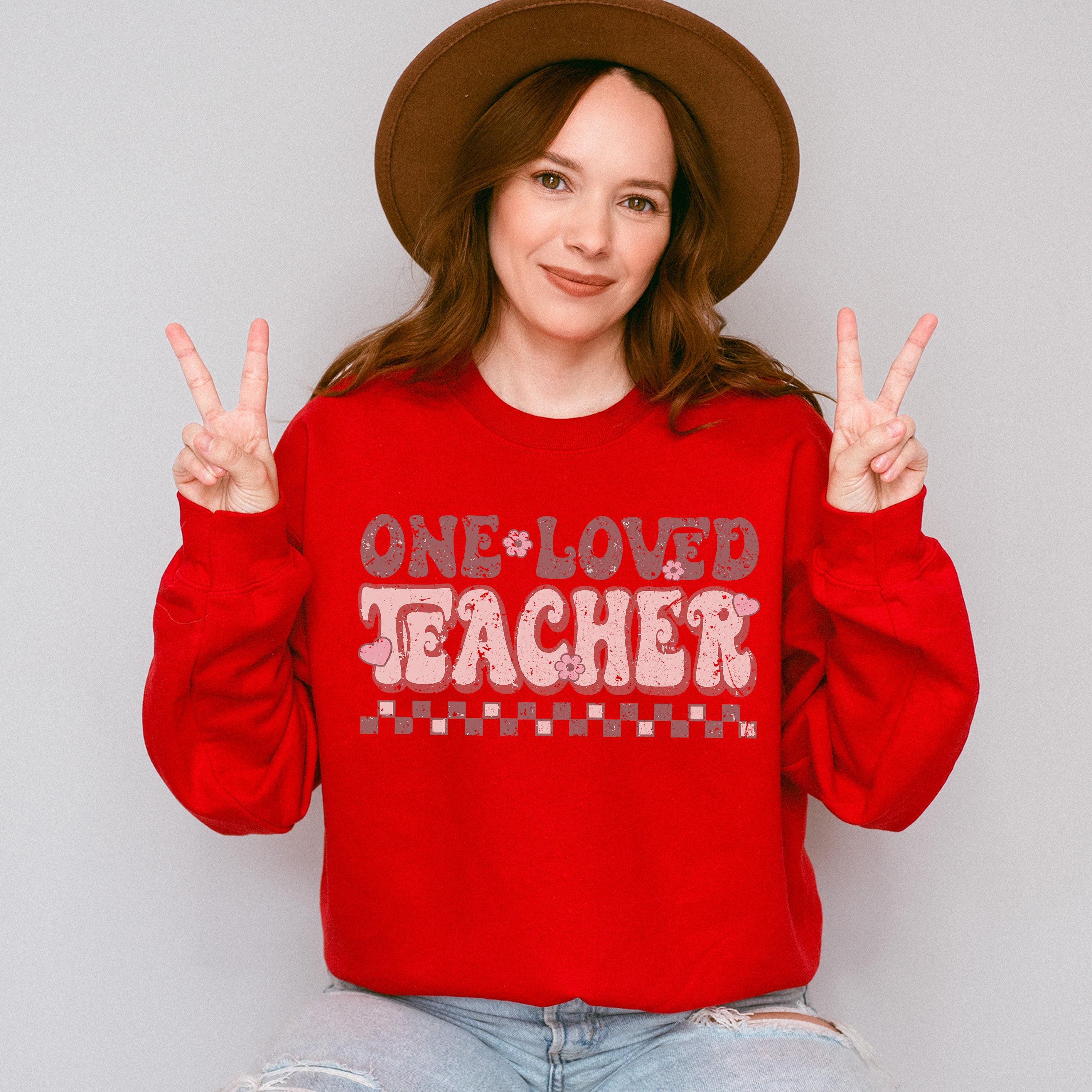 One Loved Teacher Valentines Theme T-shirt, Hoodie, Sweatshirt