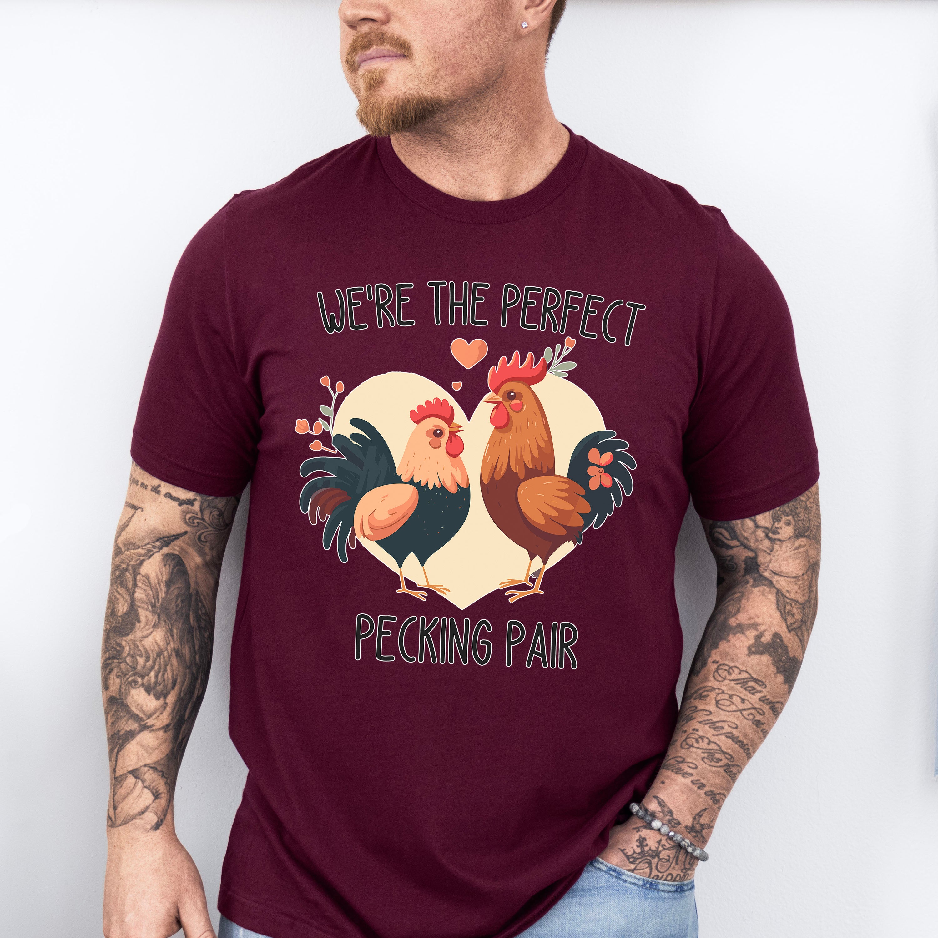 Perfect Pecking Pair Valentines Theme T-shirt, Hoodie, Sweatshirt