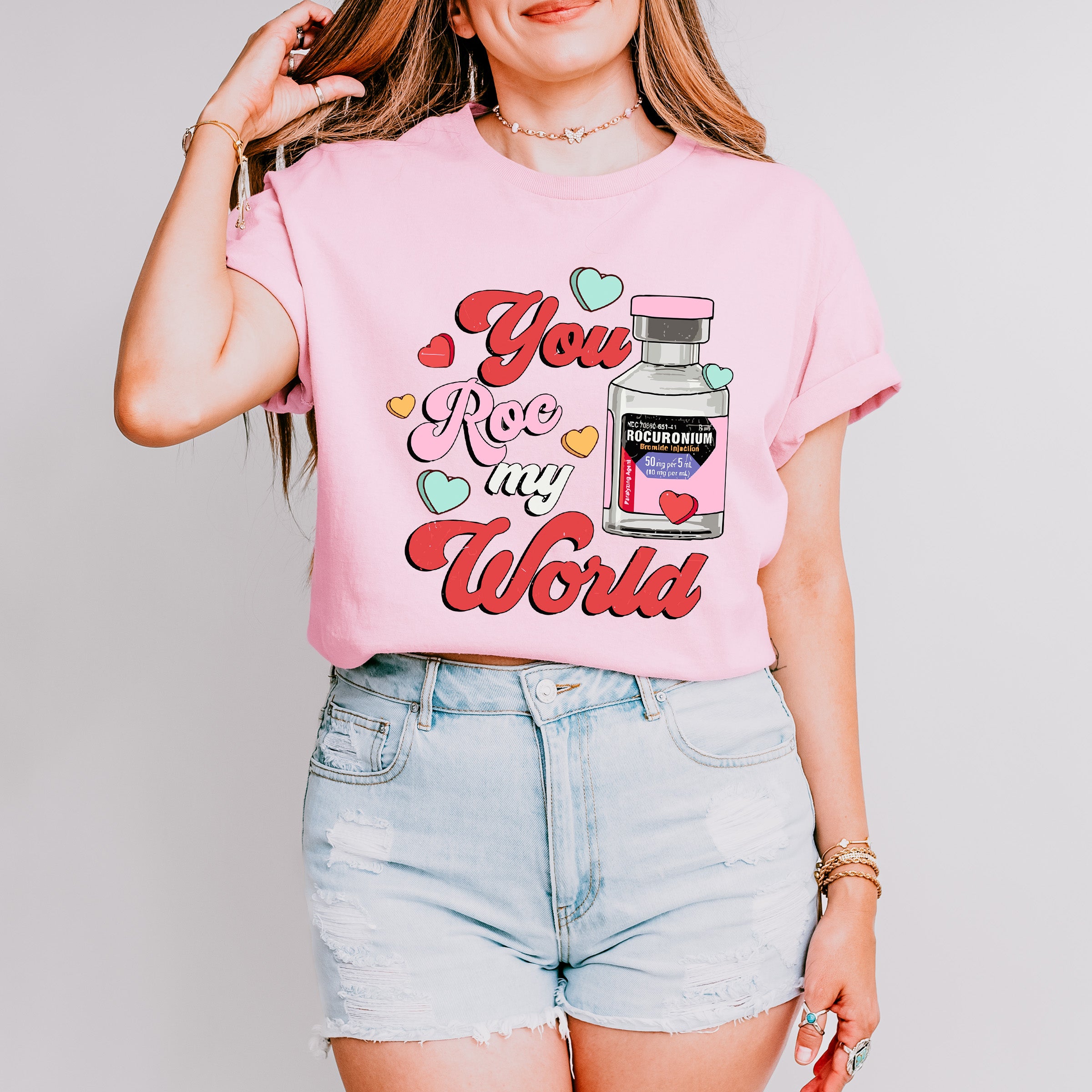 You Roc My World Valentines Theme T-shirt, Hoodie, Sweatshirt