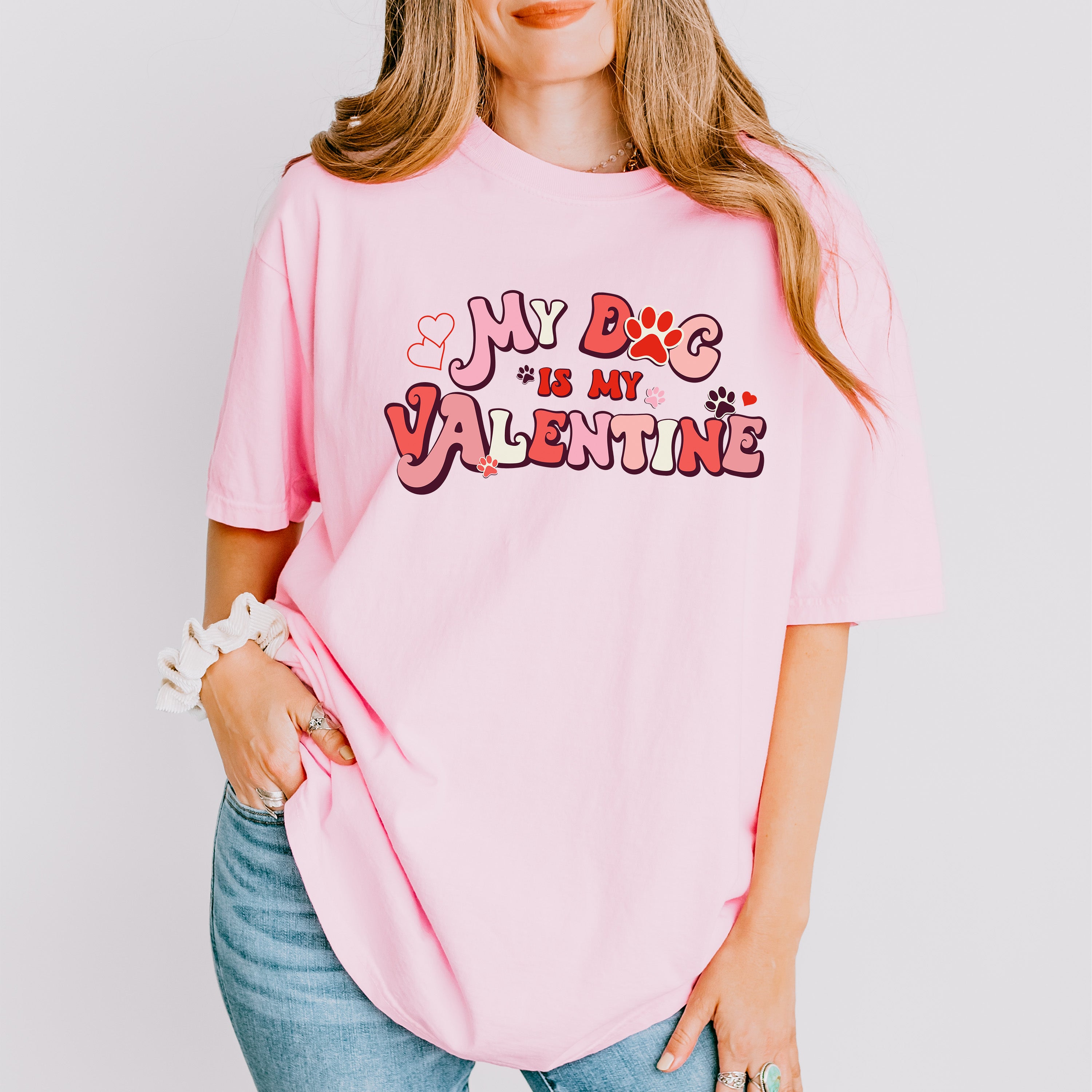 My Dog Is My Valentine Valentines Theme T-shirt, Hoodie, Sweatshirt
