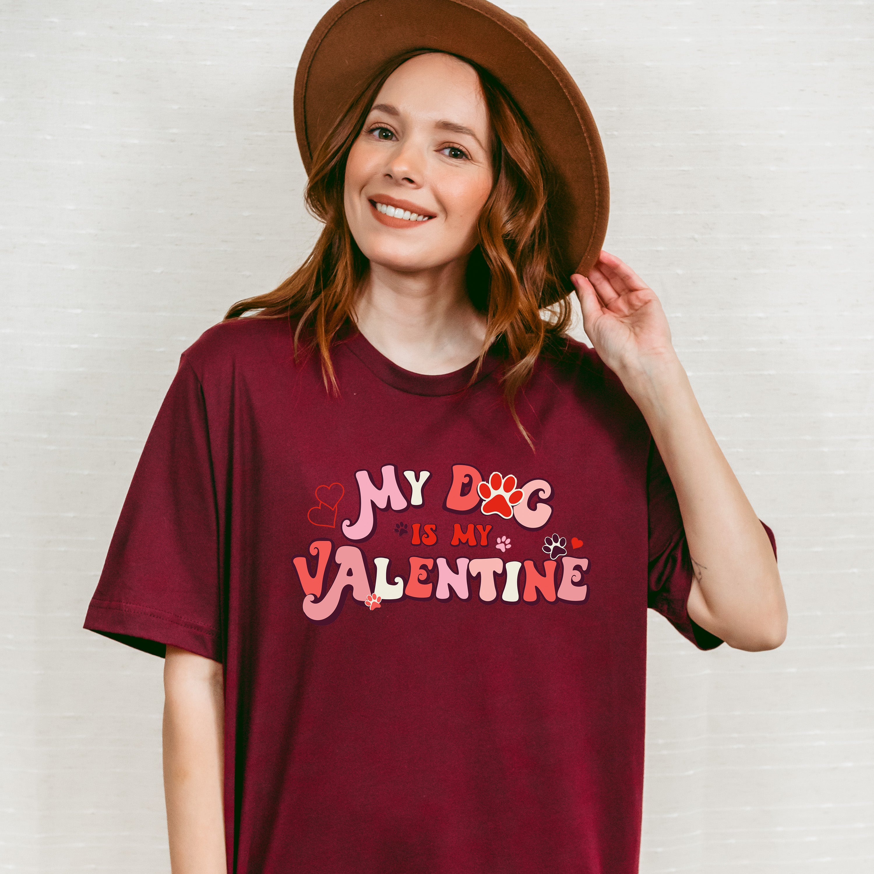 My Dog Is My Valentine Valentines Theme T-shirt, Hoodie, Sweatshirt