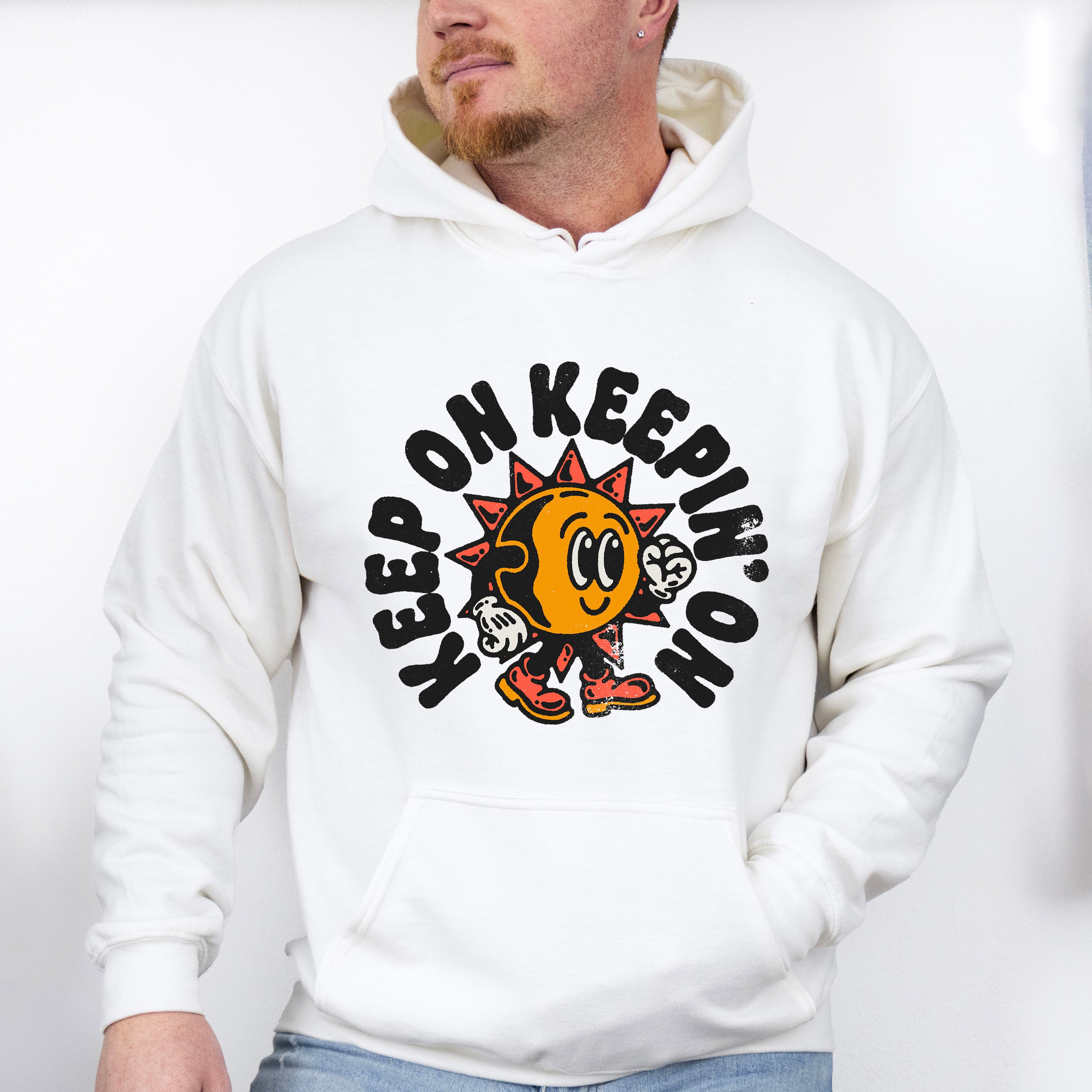 Keep On Keepin On Mental Health Theme Unisex Crewneck T-Shirt Sweatshirt Hoodie