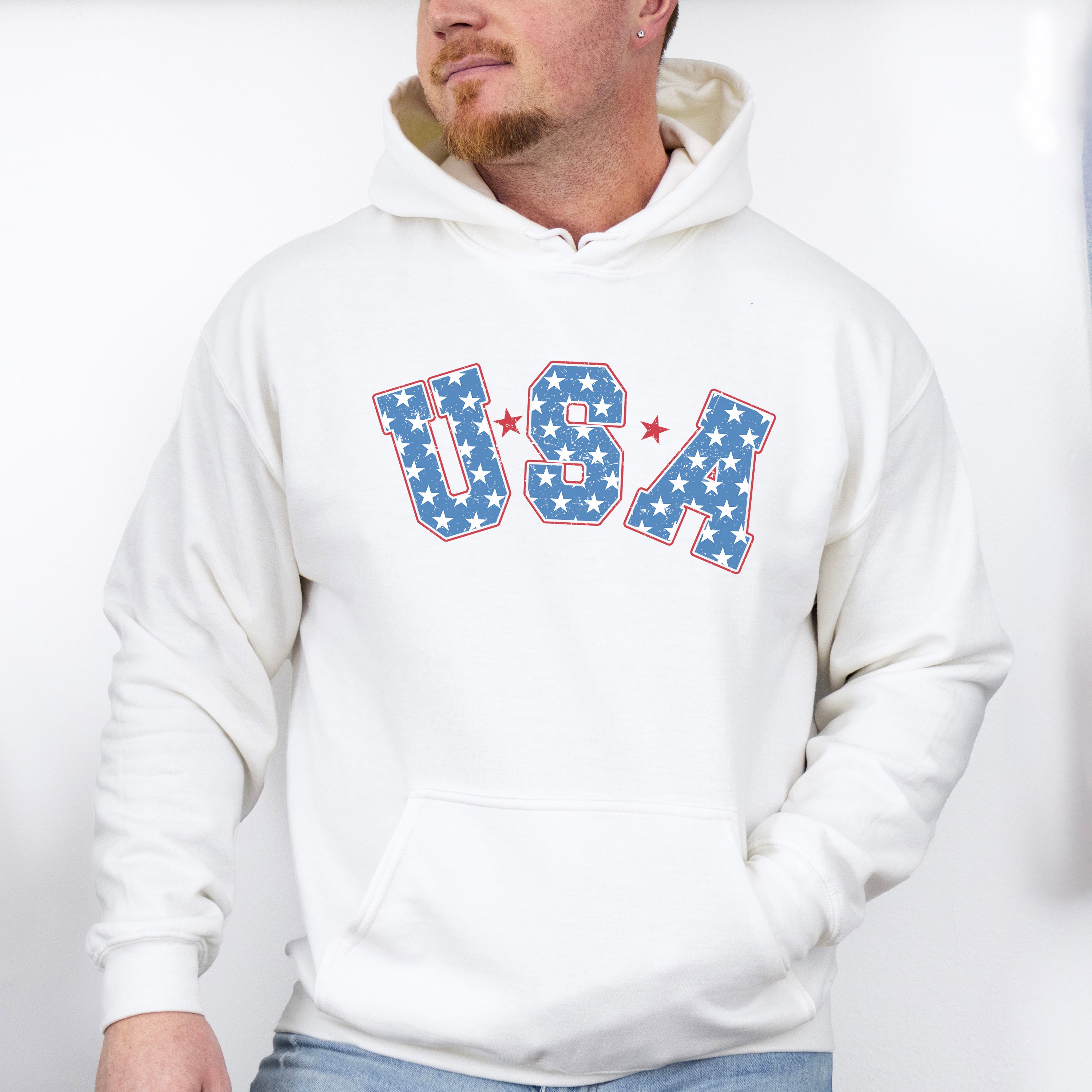 USA Stars 4Th Of July Unisex Crewneck T-Shirt Sweatshirt Hoodie