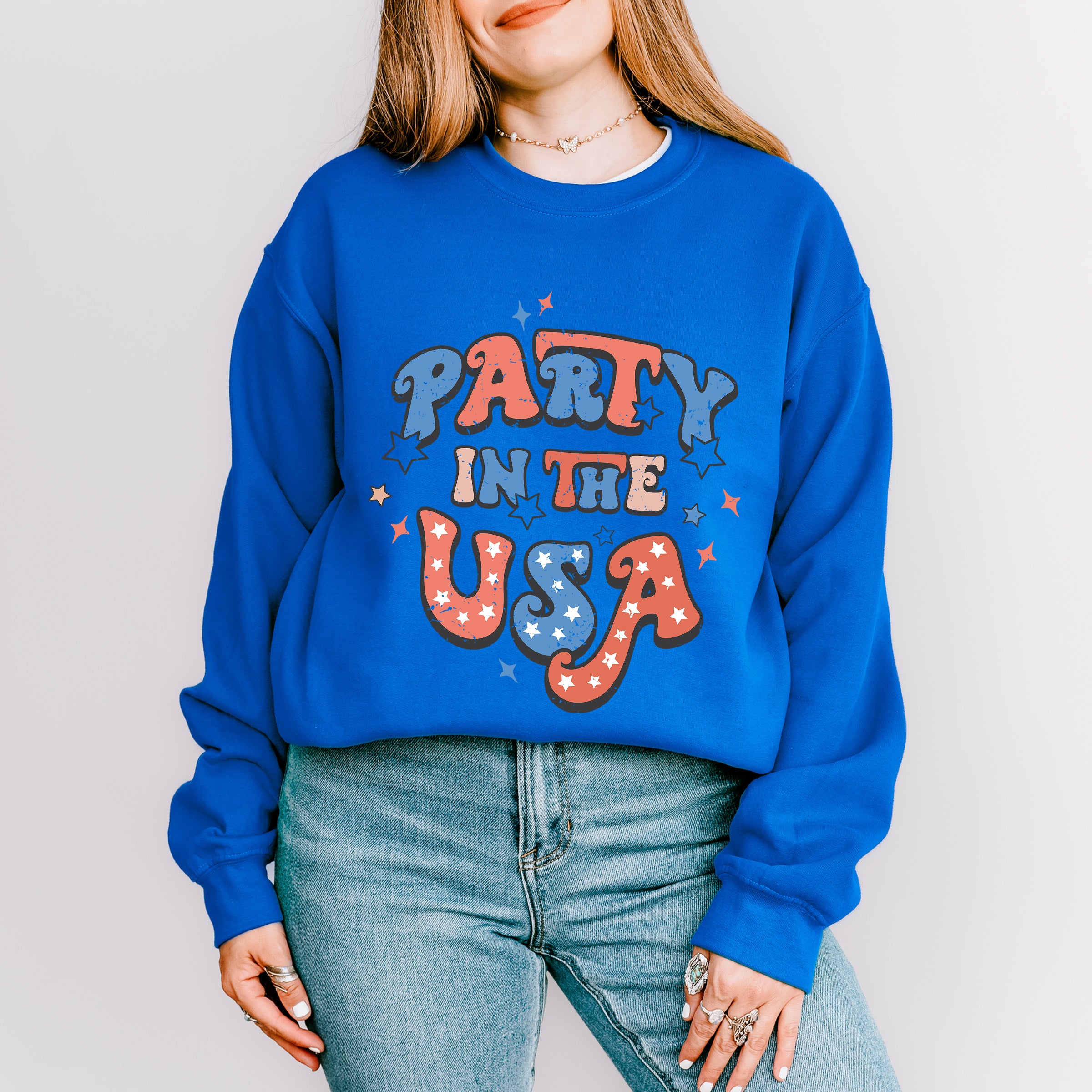 Party In The Usa 4Th Of July Unisex Crewneck T-Shirt Sweatshirt Hoodie