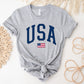 US Flag USA 4Th Of July Unisex Crewneck T-Shirt Sweatshirt Hoodie