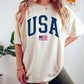 US Flag USA 4Th Of July Unisex Crewneck T-Shirt Sweatshirt Hoodie