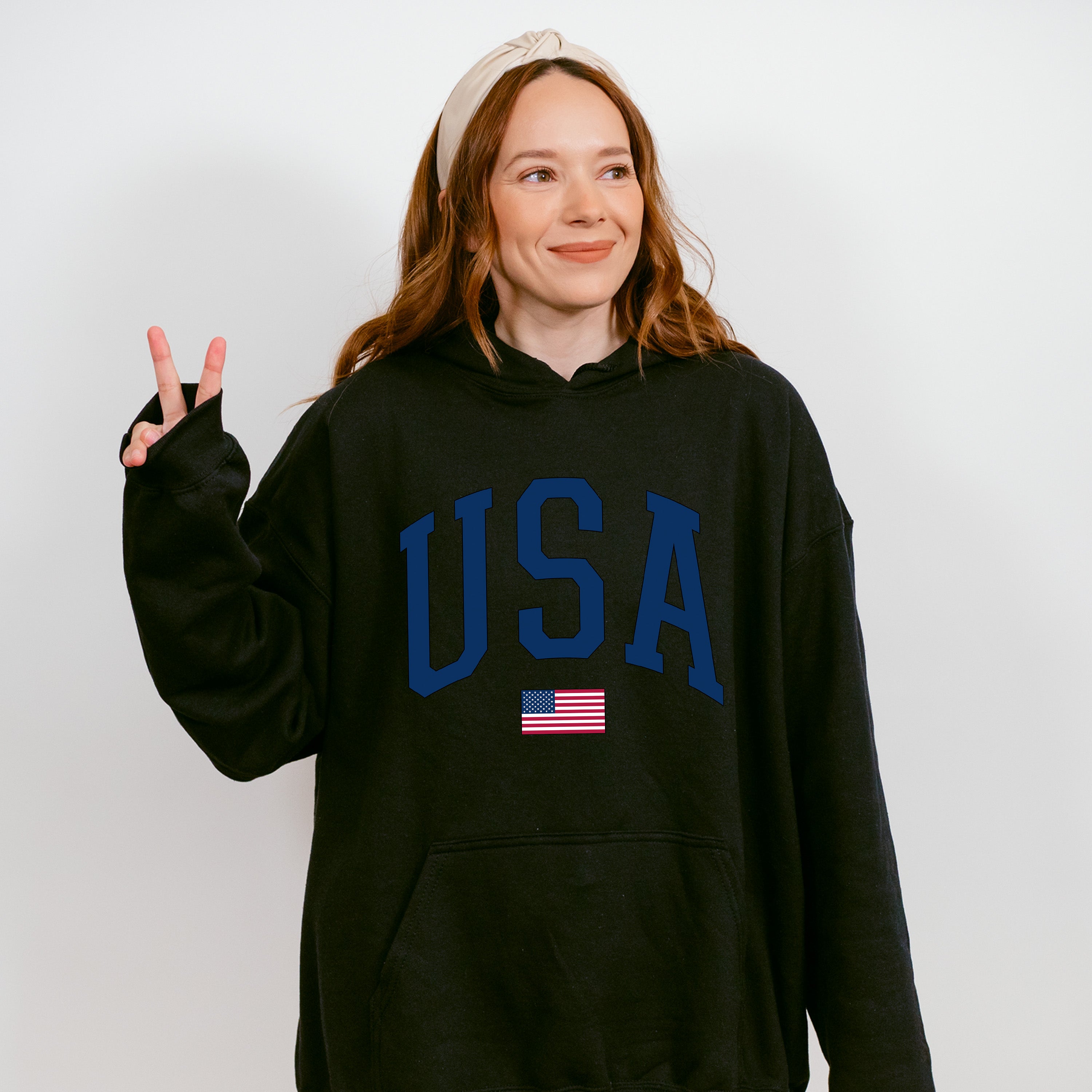 US Flag USA 4Th Of July Unisex Crewneck T-Shirt Sweatshirt Hoodie