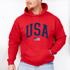 US Flag USA 4Th Of July Unisex Crewneck T-Shirt Sweatshirt Hoodie