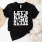 Let's Kick Some Grass Soccer Theme Unisex Crewneck T-Shirt Sweatshirt Hoodie