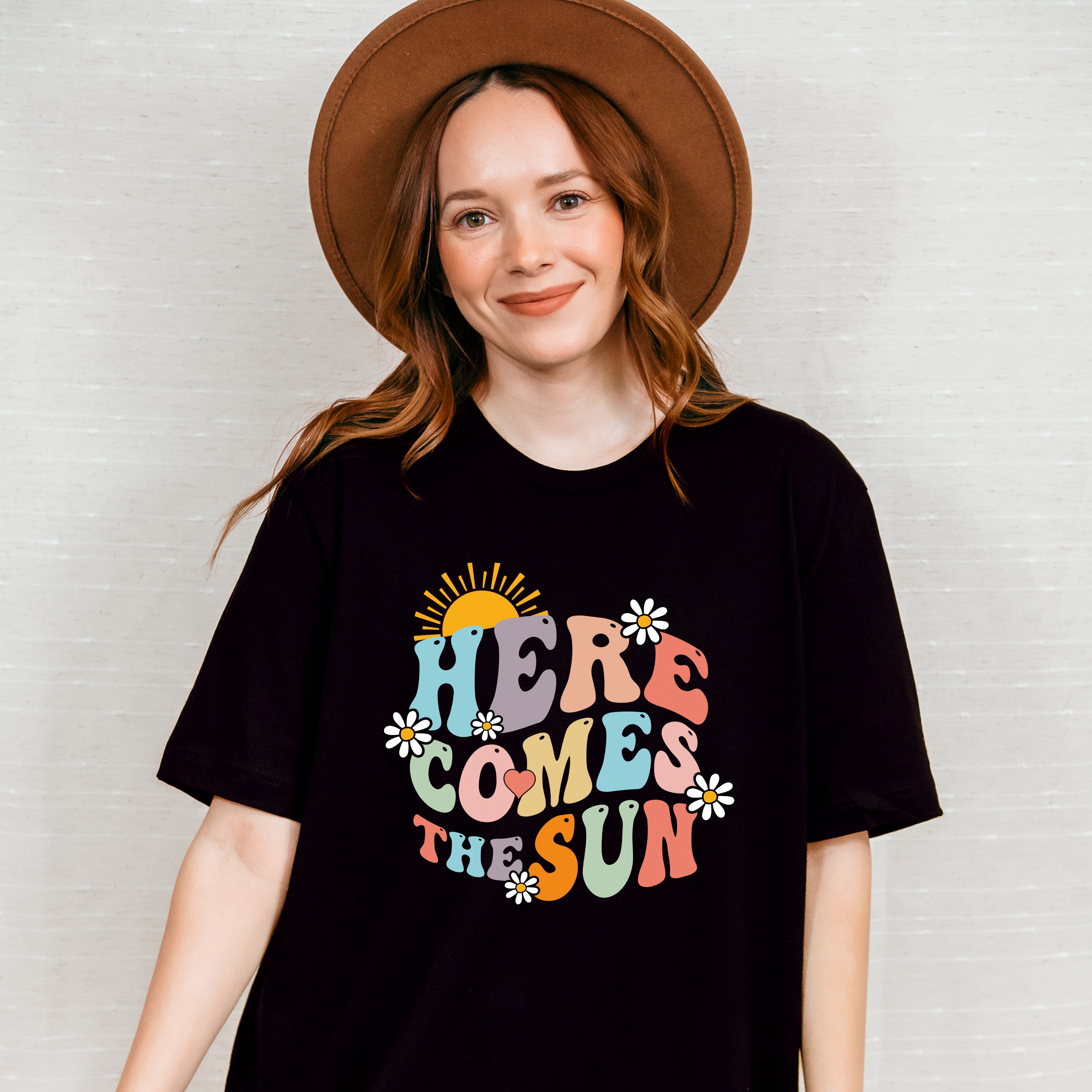 Here Comes The Sun Summer Theme Unisex Crewneck T-Shirt Sweatshirt Hoodie