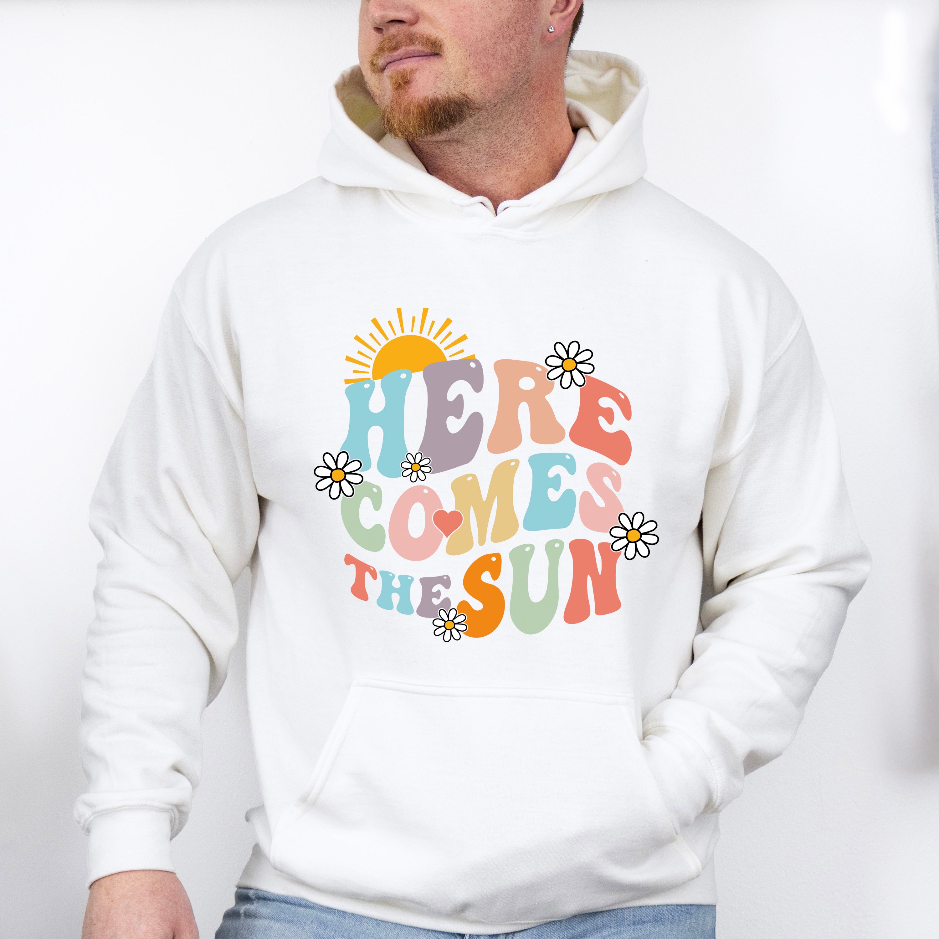 Here Comes The Sun Summer Theme Unisex Crewneck T-Shirt Sweatshirt Hoodie